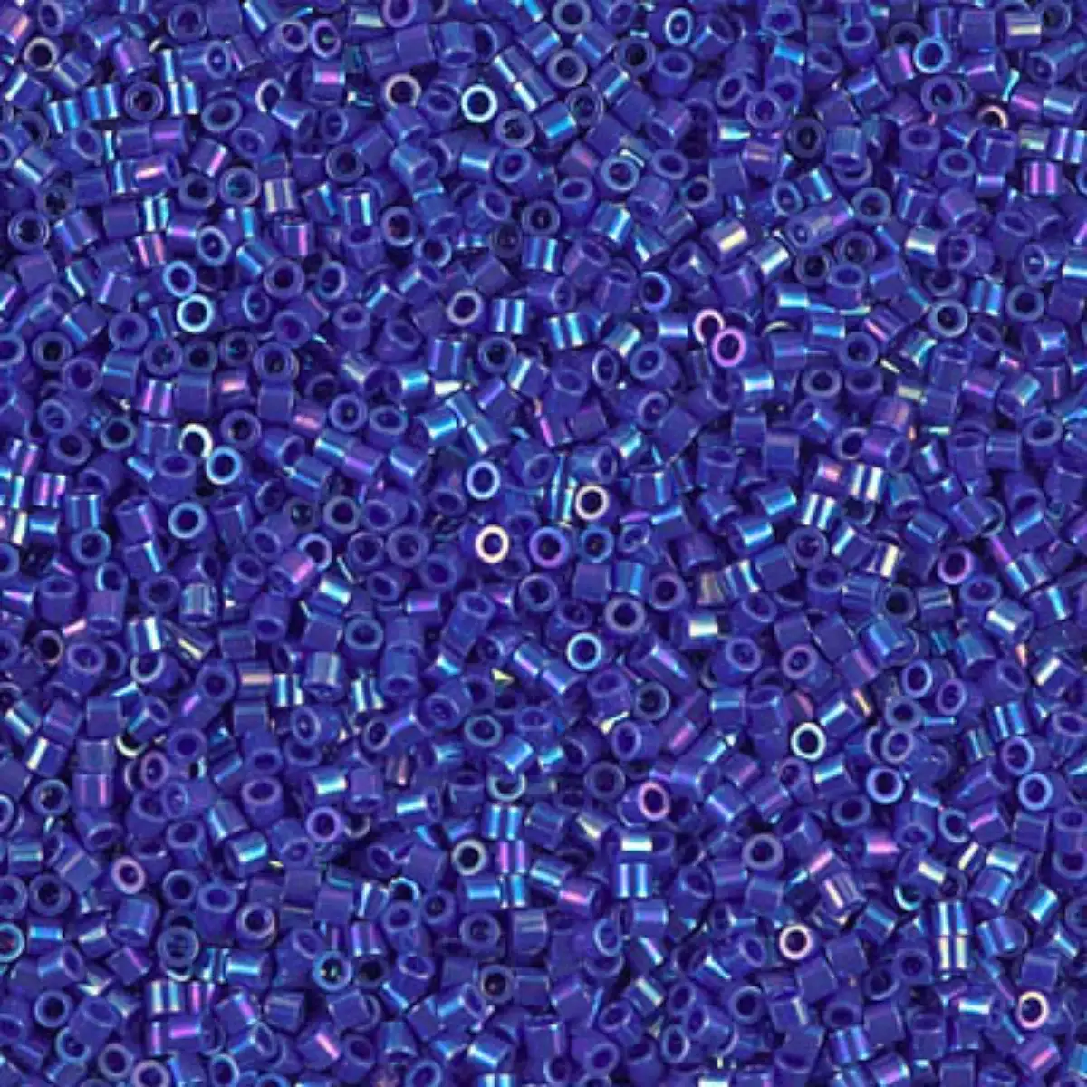 Miyuki 15/0 Delica Beads, DBS-0165, Opaque Cobalt Blue AB, 7 grams