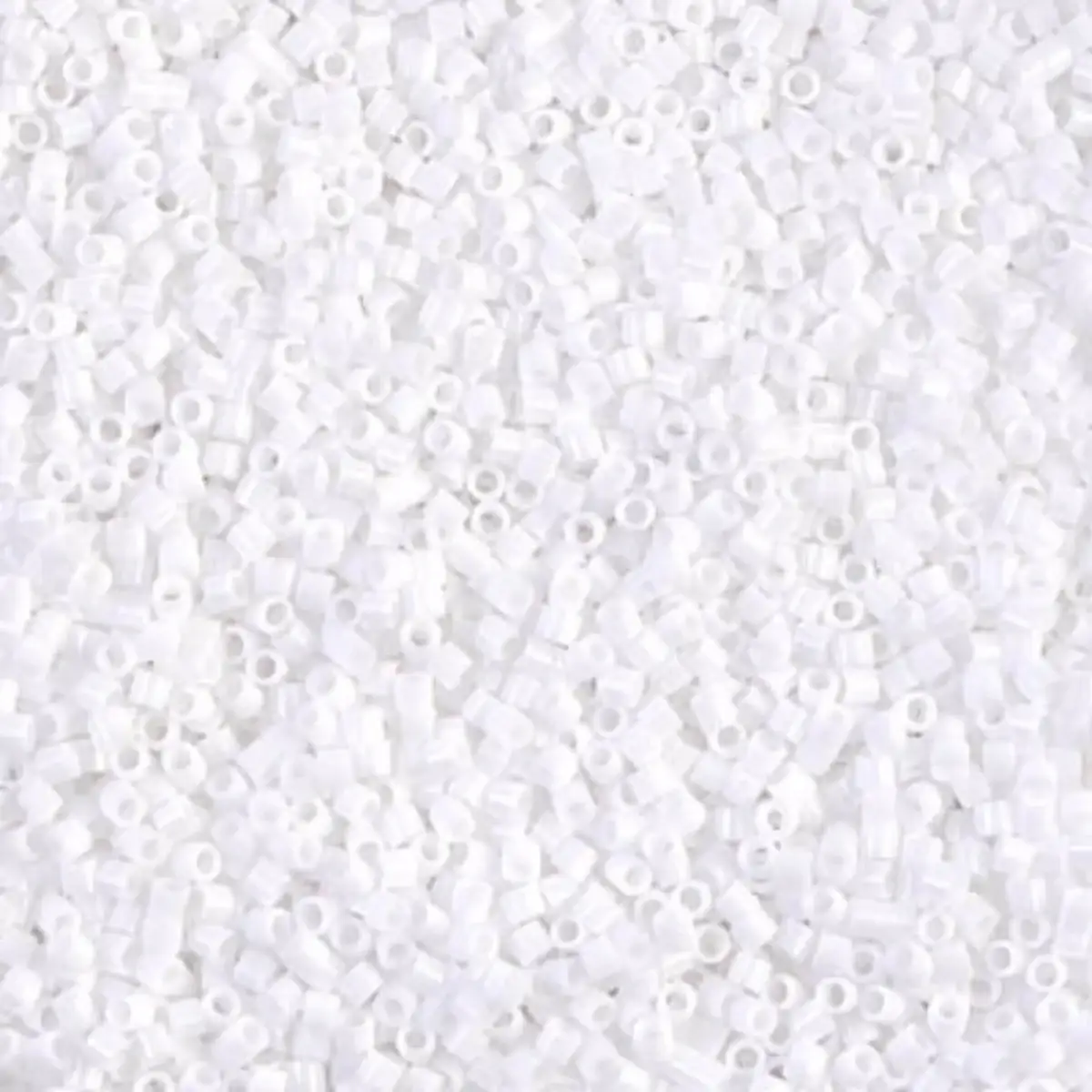 Miyuki 15/0 Delica Beads, DBS-0200, Opaque White, 5 grams