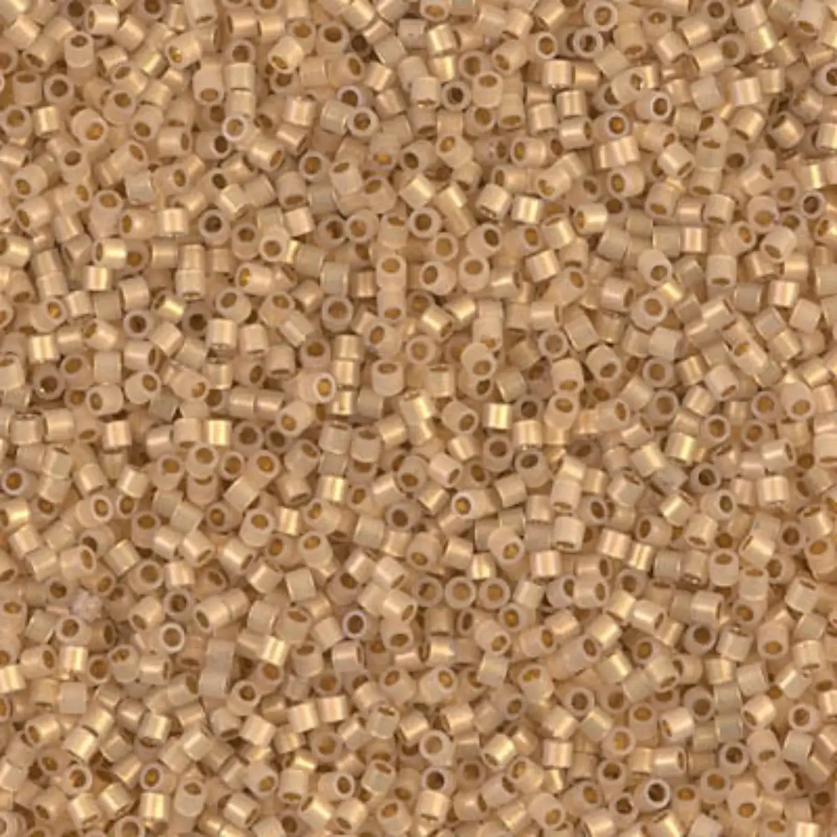Miyuki 15/0 Delica Beads, DBS-0230, 24KT Gold Lined Cream, 7 grams