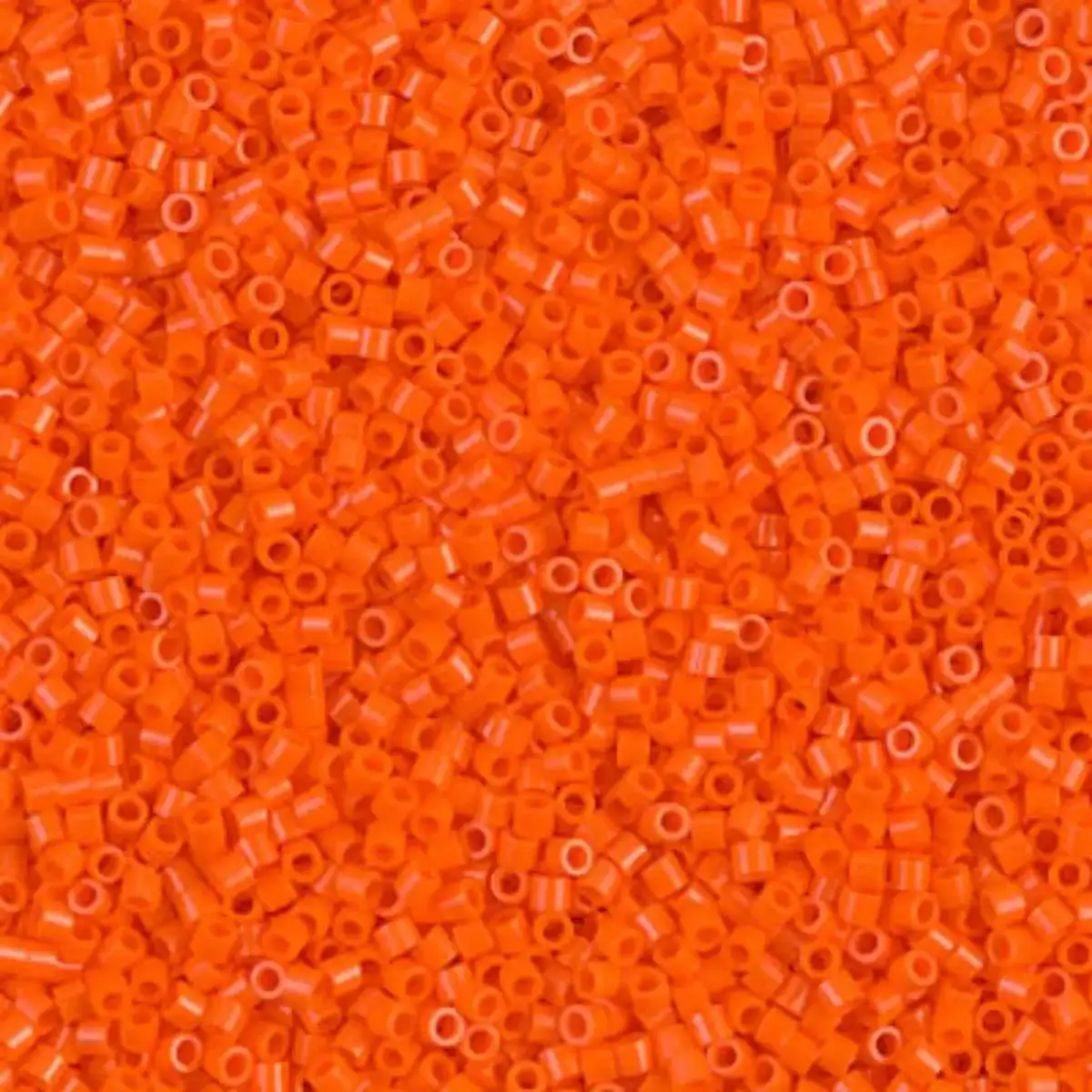 Miyuki 15/0 Delica Beads, DBS-0722, Opaque Orange, 7 grams