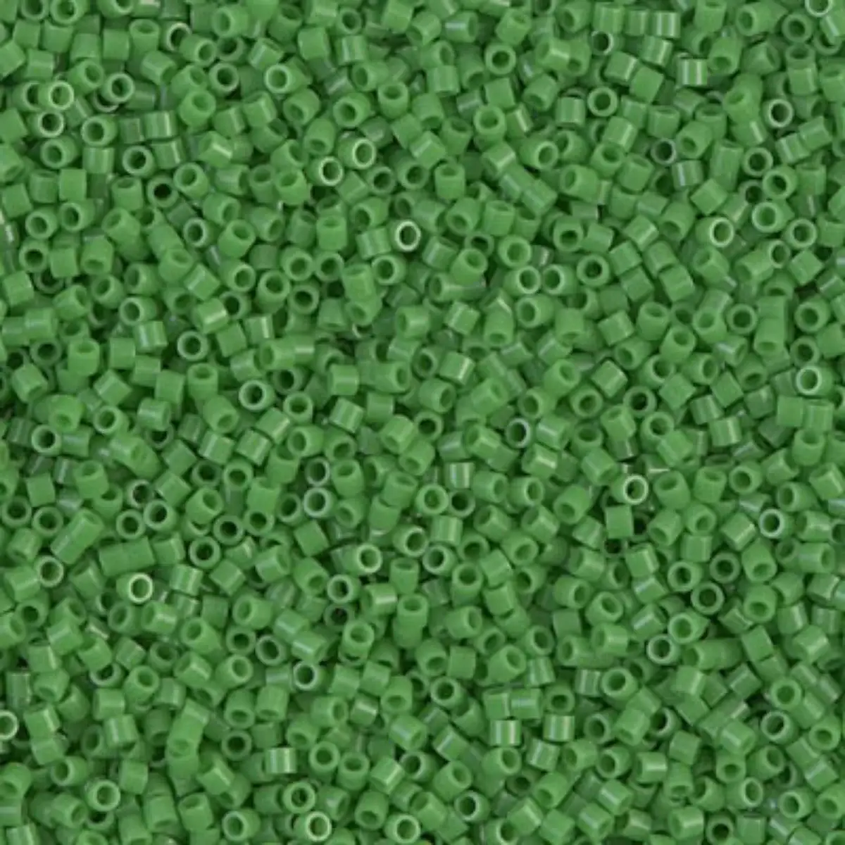 Miyuki 15/0 Delica Beads, DBS-0724, Opaque Pea Green, 7 grams
