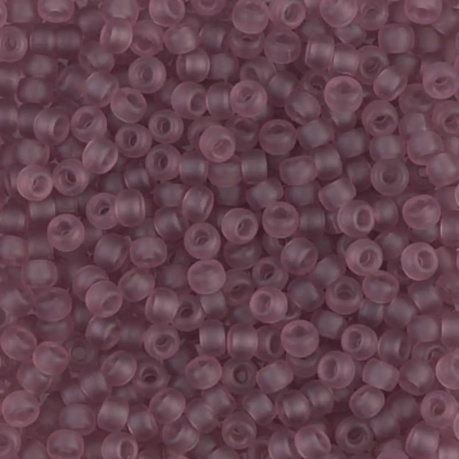 Miyuki 8/0 Seed Beads, 8-142F, Transparent Smoky Amethyst Matte, 10g