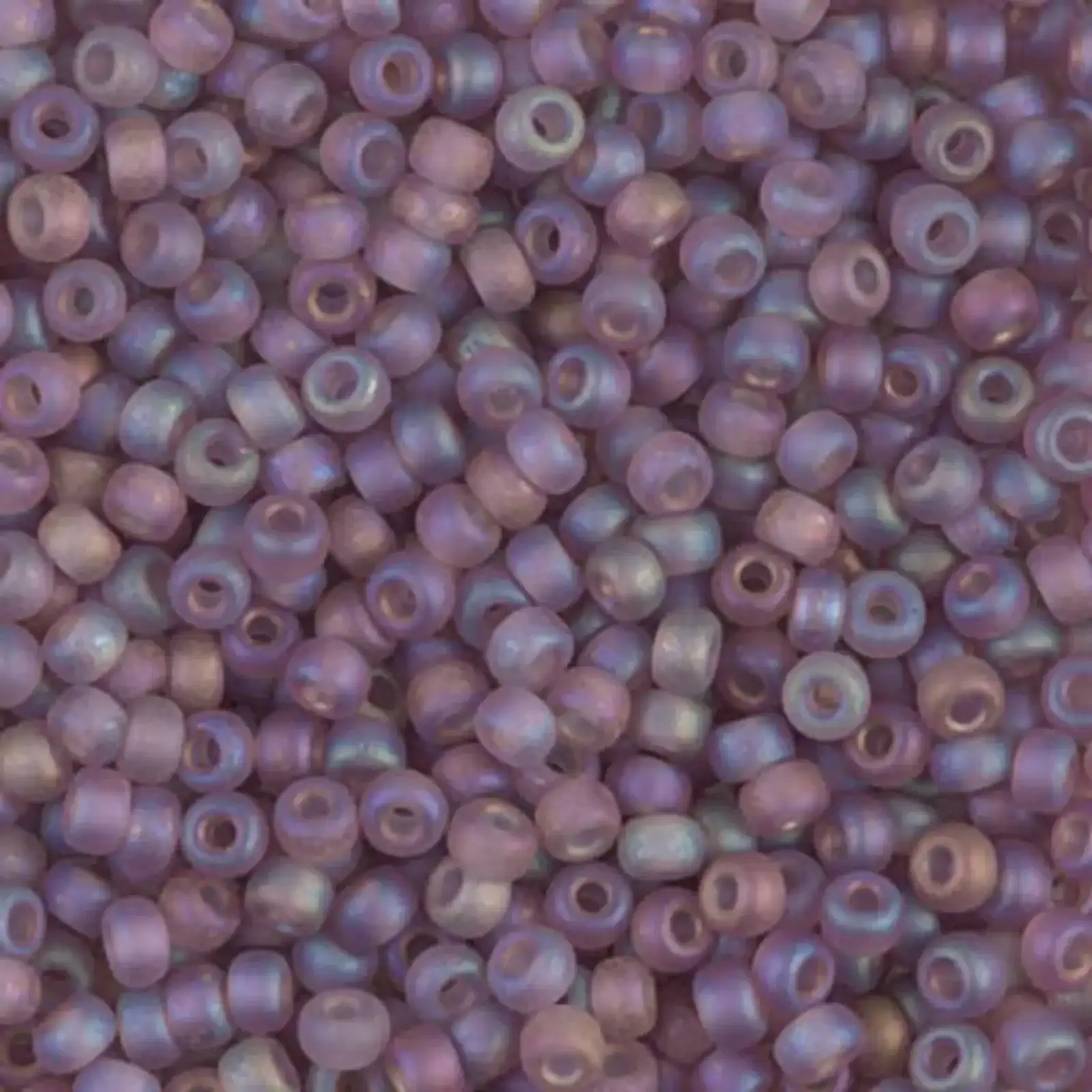 Miyuki 8/0 Seed Beads, 8-142FR, Transparent Smoky Amethyst Matte AB, 10g