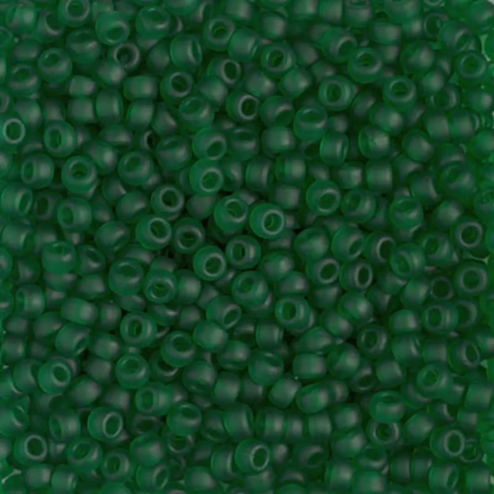 Miyuki 8/0 Seed Beads, 8-146F, Green Matte Transparent, 10g
