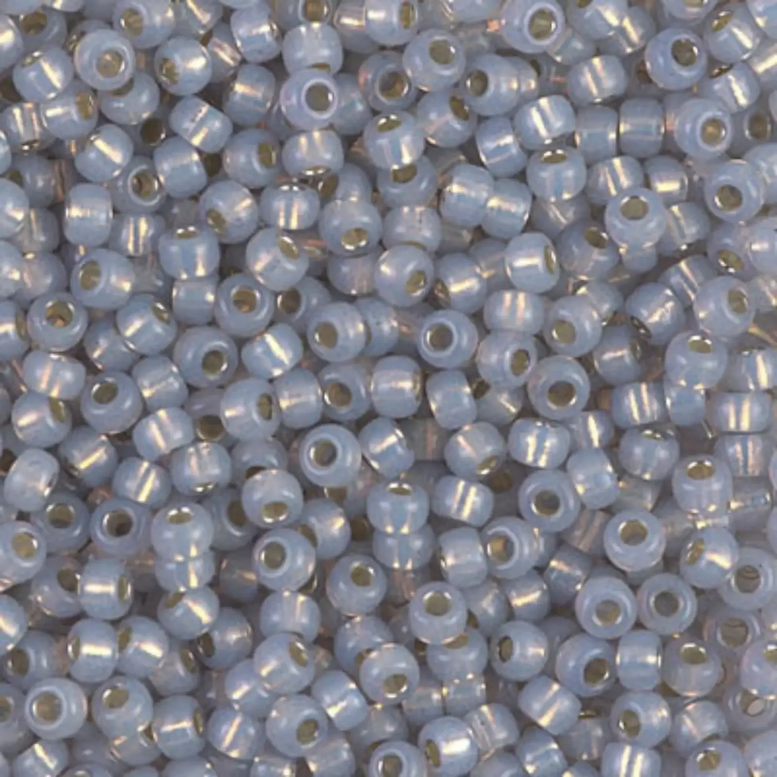 Miyuki 8/0 Seed Beads, 8-576, Smoky Opal Silver Lined Alabaster, 10g