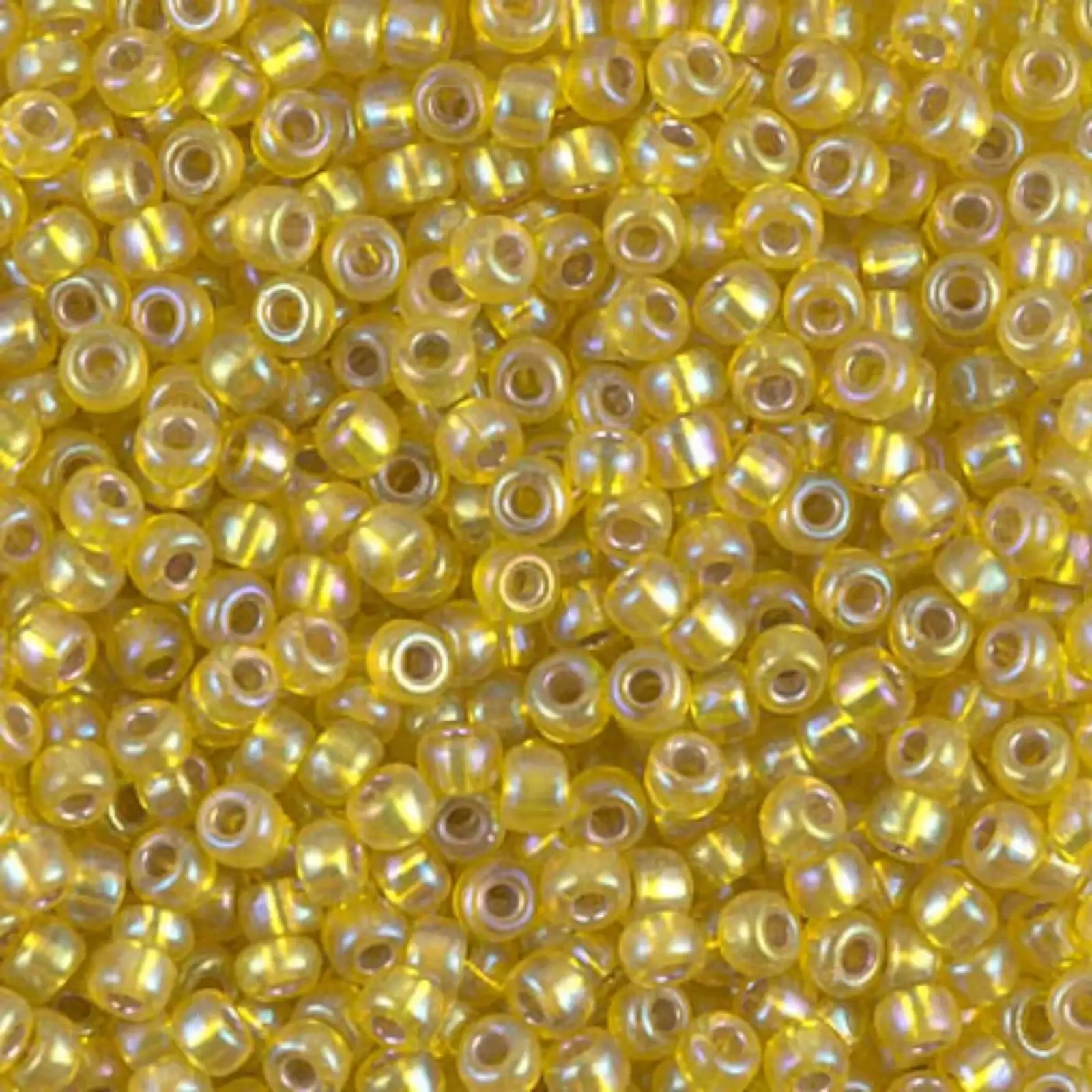 Miyuki 8/0 Seed Beads, 8-1006, Silver Lined Yellow AB, 10g