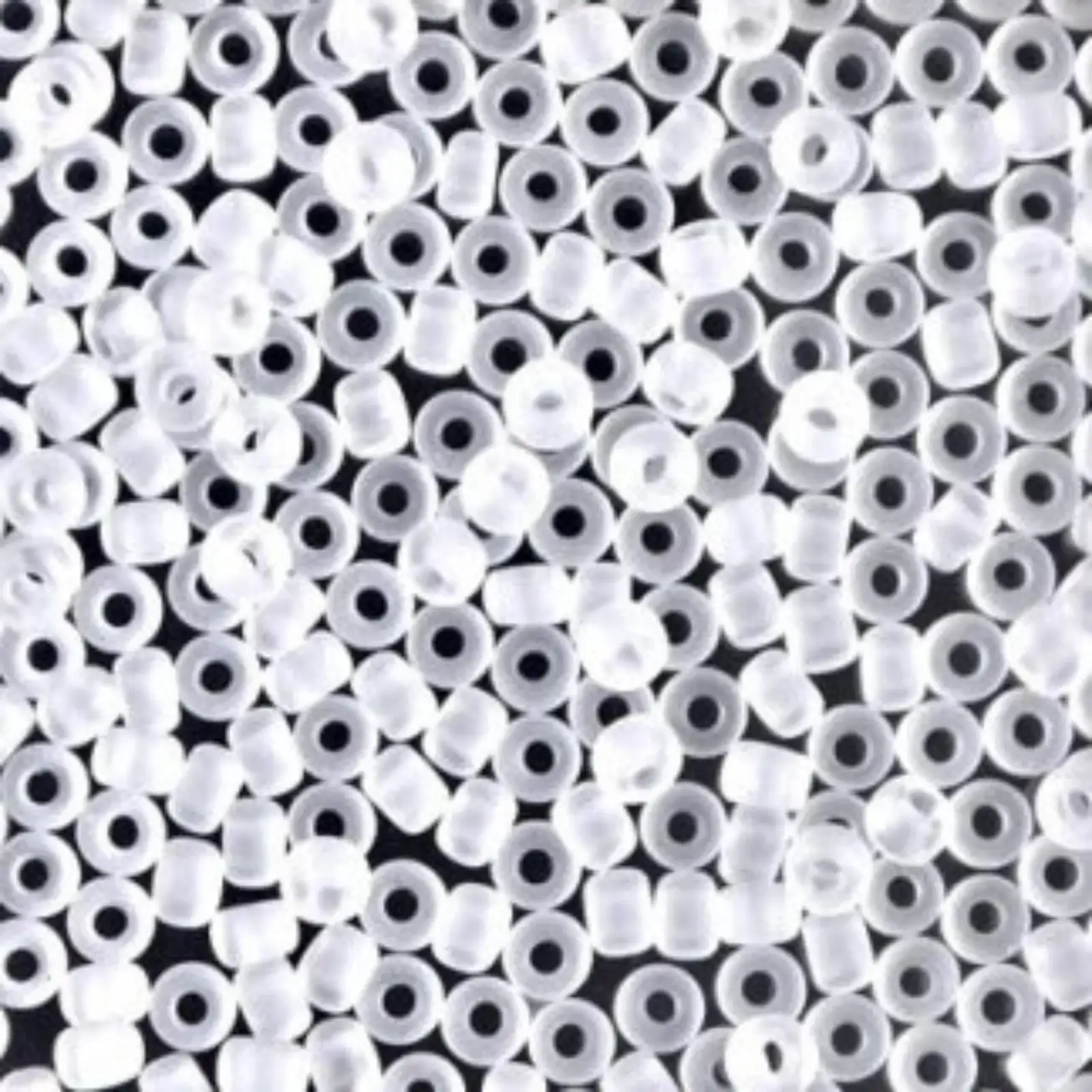 Miyuki 8/0 Seed Beads, 8-131F, Matte Crystal, 10g