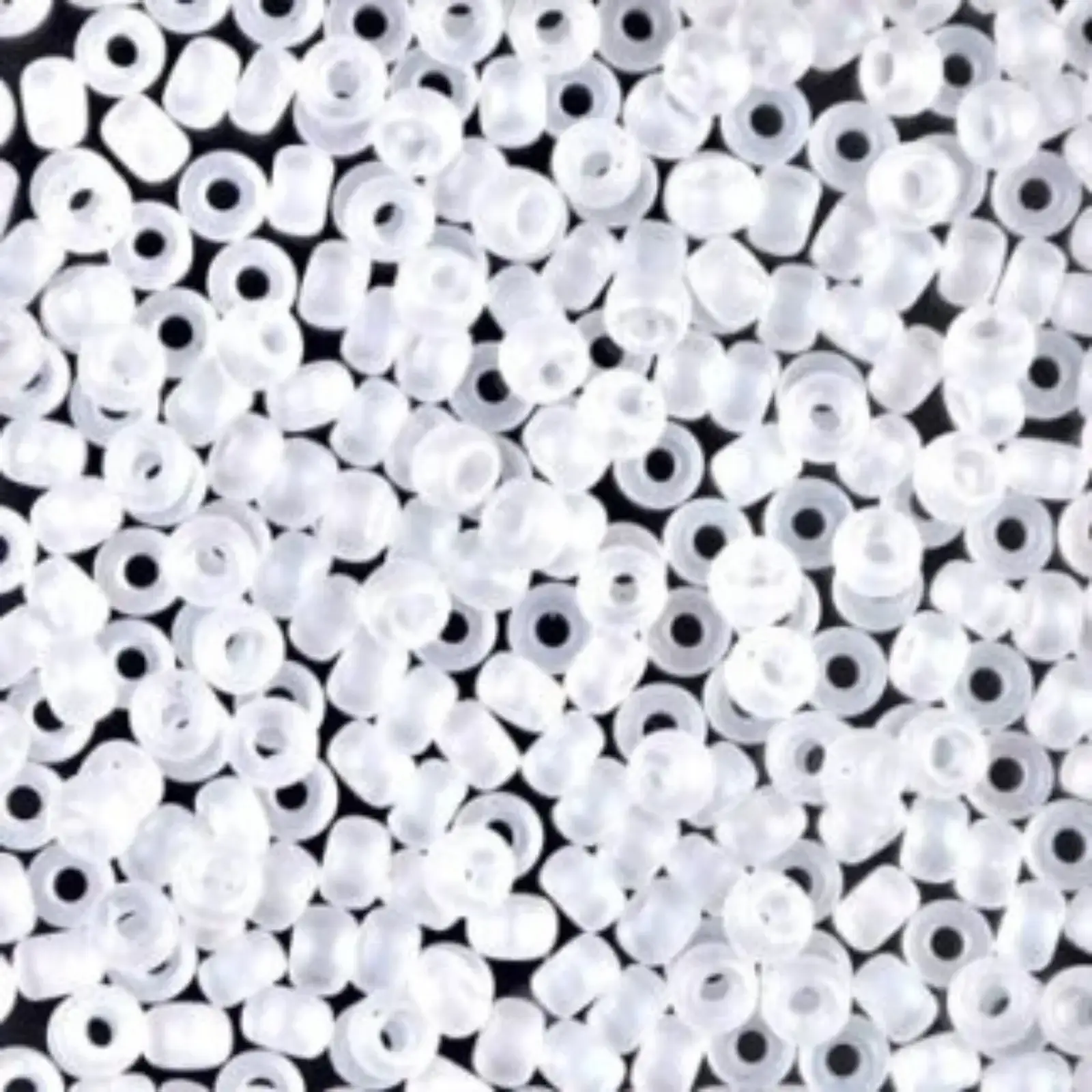Miyuki 8/0 Seed Beads, 8-131FR, Matte Crystal AB, 10g