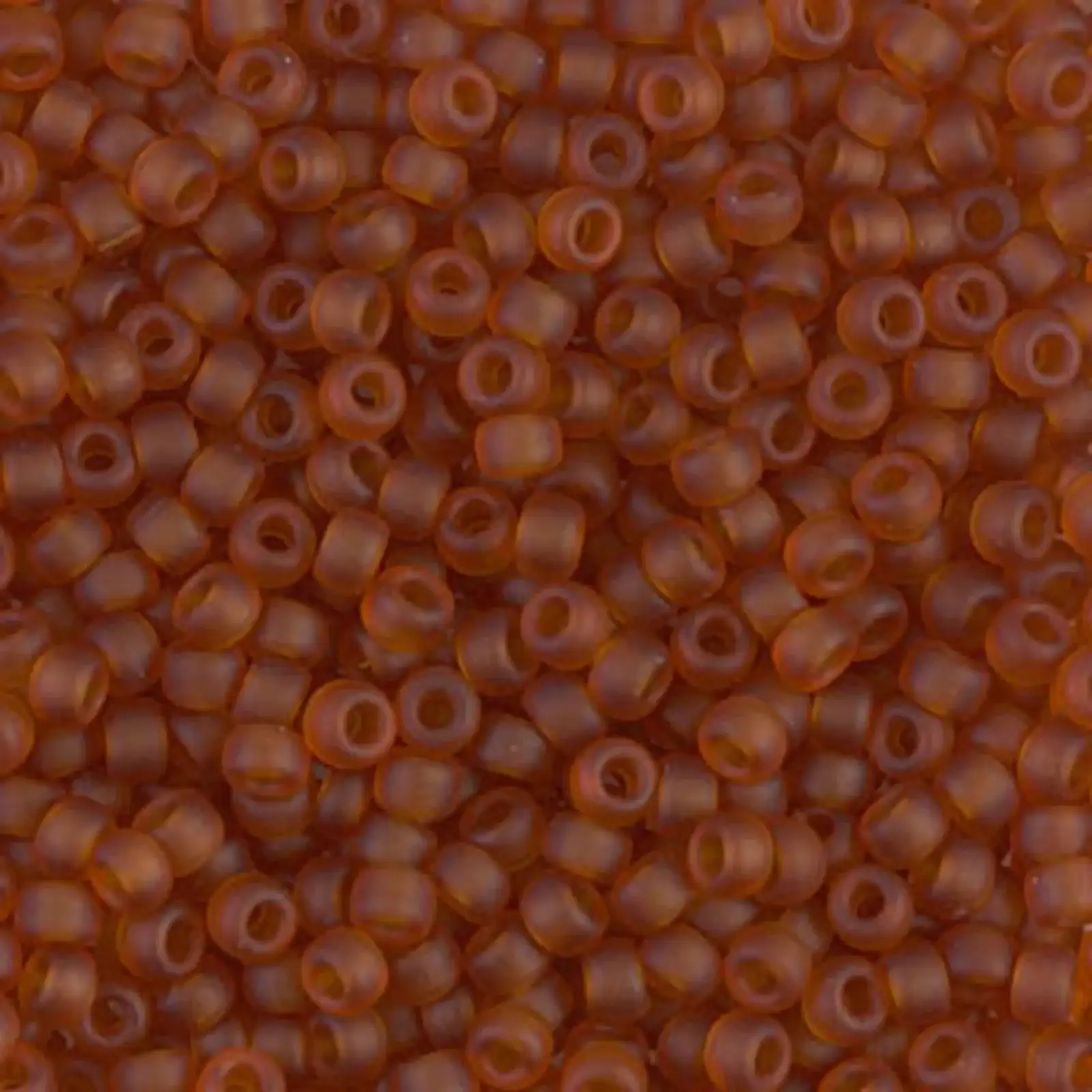 Miyuki 8/0 Seed Beads, 8-133F, Matte Transparent Topaz, 10g