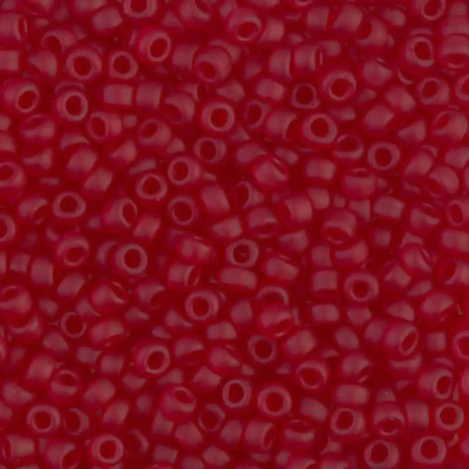 Miyuki 8/0 Seed Beads, 8-141F, Matte Transparent Ruby, 10g