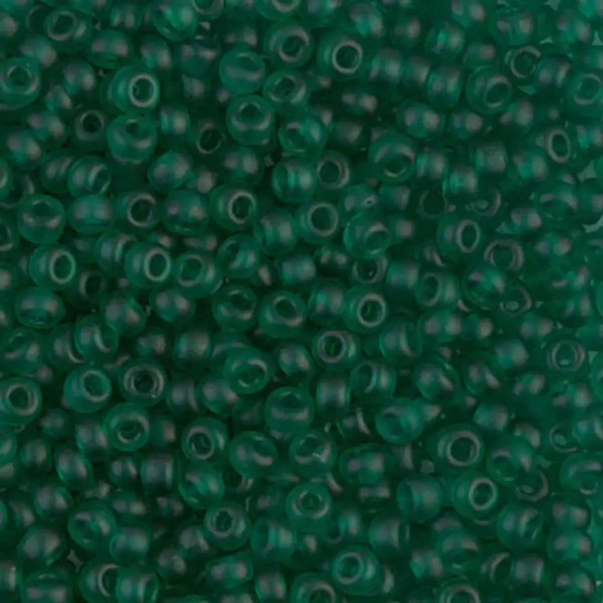 Miyuki 8/0 Seed Beads, 8-0147F, Matte Transparent Emerald, 10g