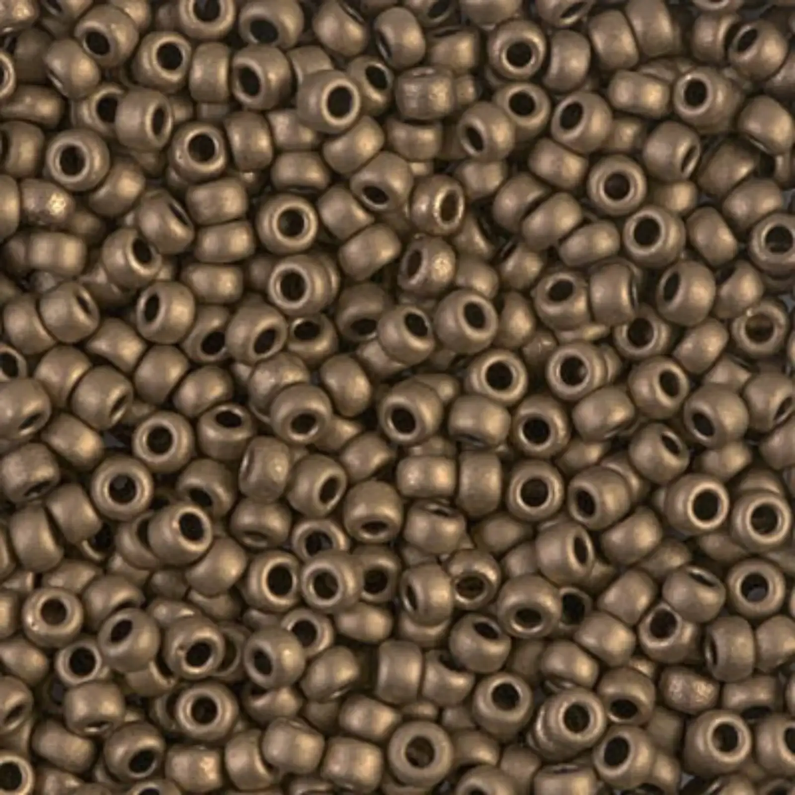 Miyuki 8/0 Seed Beads, 8-2006, Metallic Matte Dark Bronze, 10g