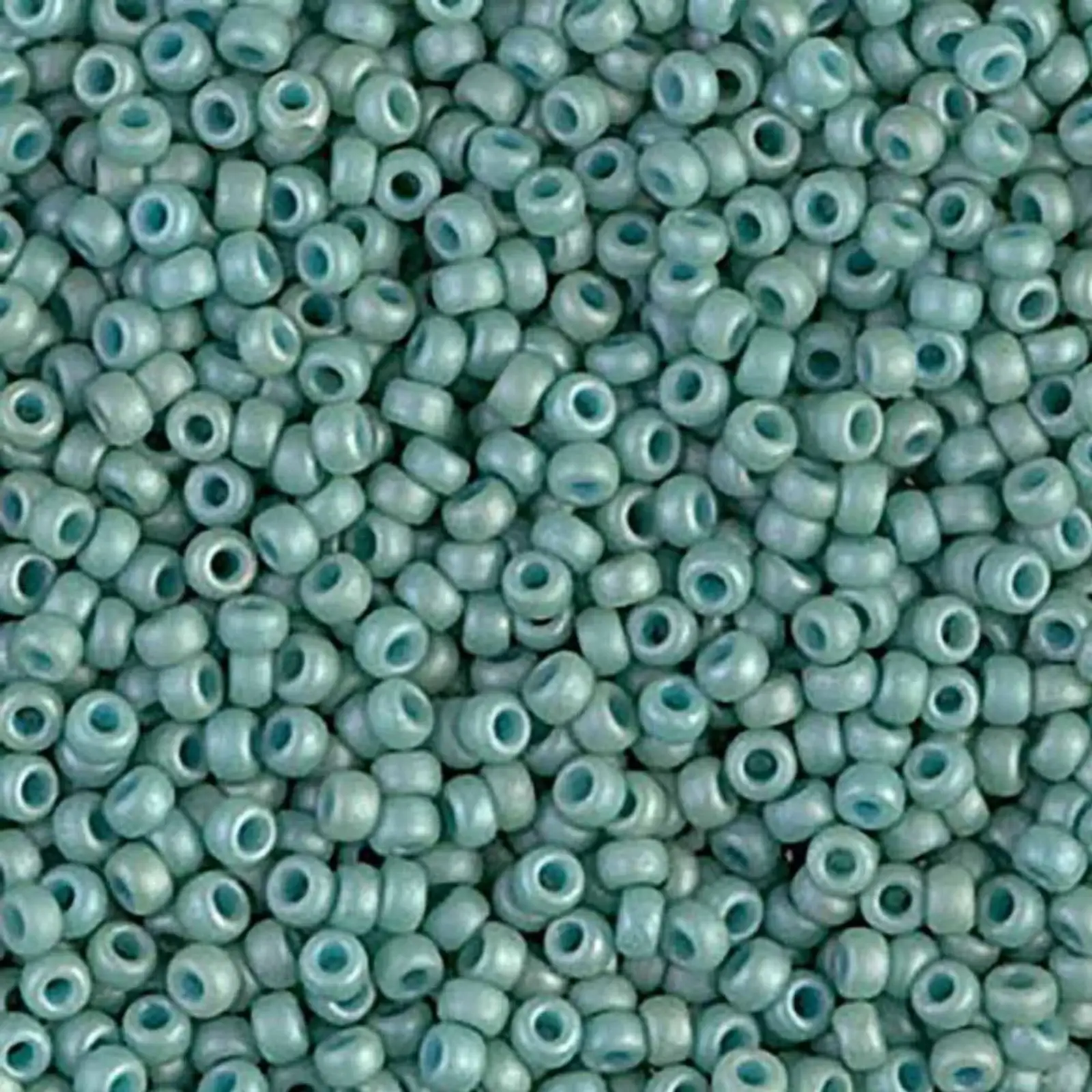 Miyuki 8/0 Seed Beads, 8-2028, Matte Opaque Seafoam Luster, 10g
