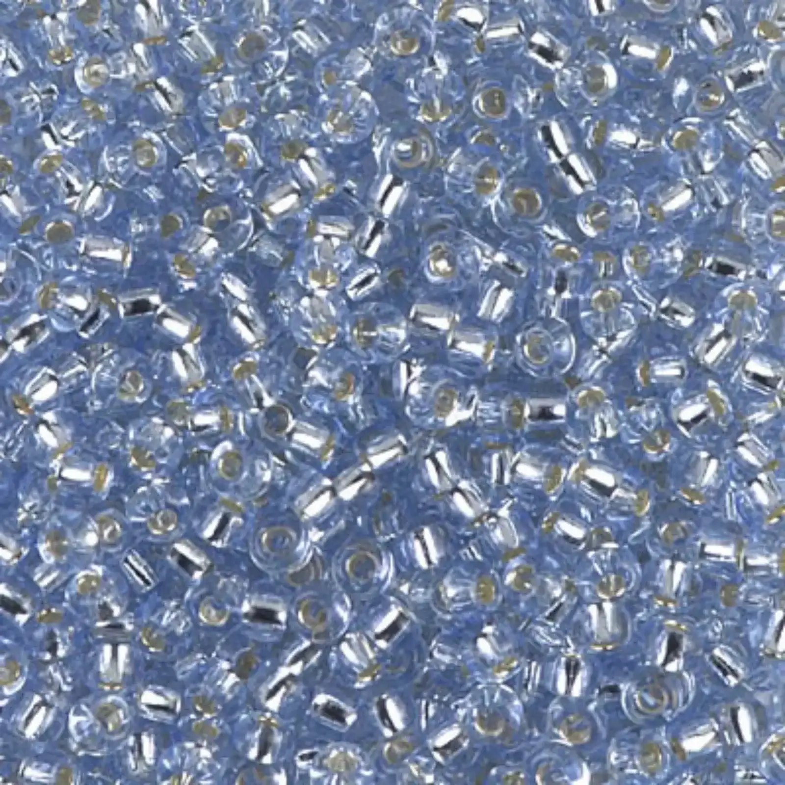 Miyuki 8/0 Seed Beads, 8-2430, Silver Lined Light Sapphire, 10g