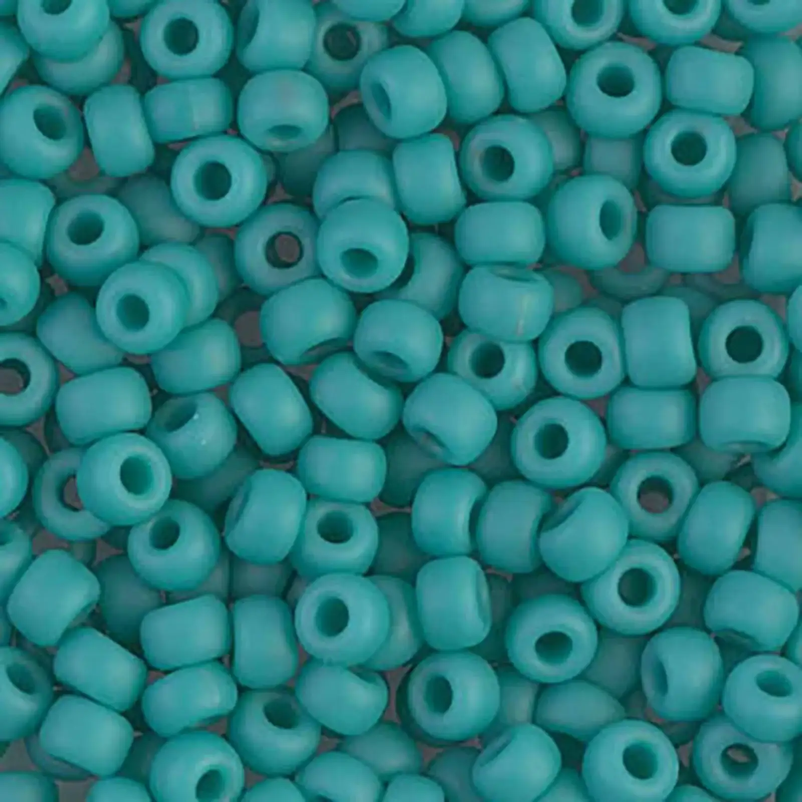 Miyuki 8/0 Seed Beads, 8-412F, Matte Turquoise Green, 10g