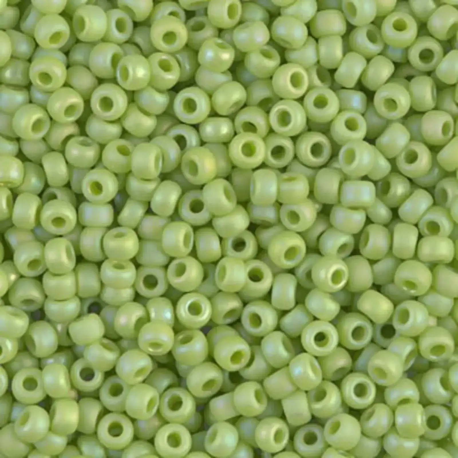 Miyuki 8/0 Seed Beads, 8-416FR, Matte Chartreuse AB, 10g
