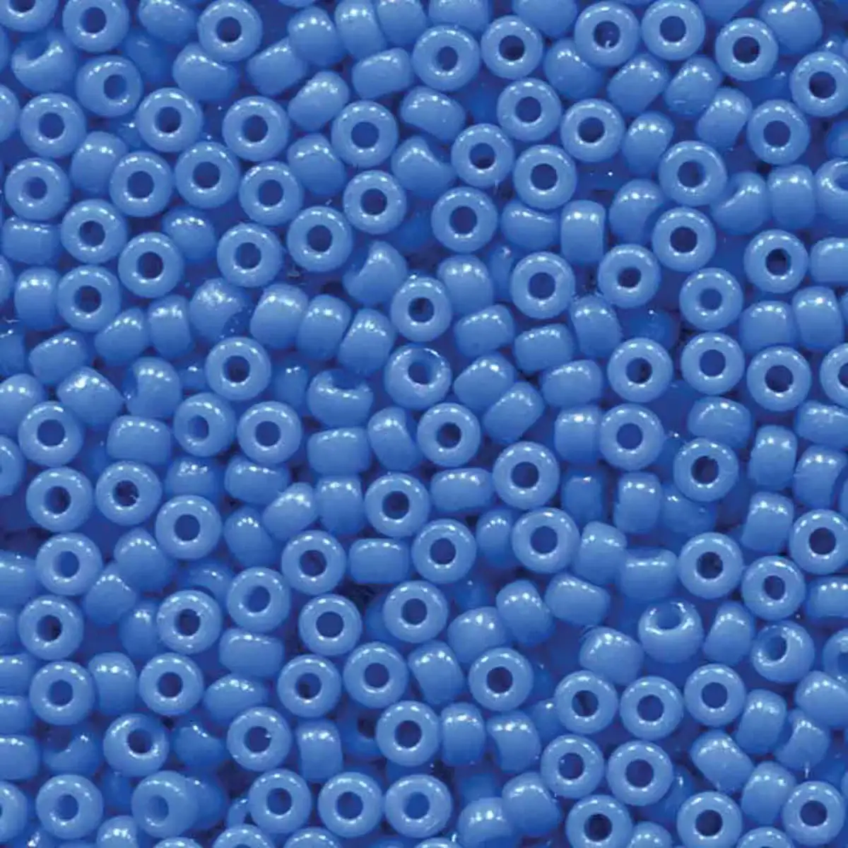 Miyuki 8/0 Seed Beads, 8-4484, Duracoat Opaque Bright Blue, 10g