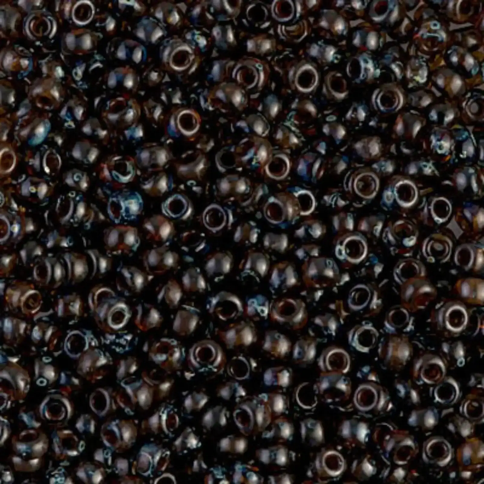 Miyuki 8/0 Seed Beads, 8-4502, Picasso Transparent Dark Amber, 10g