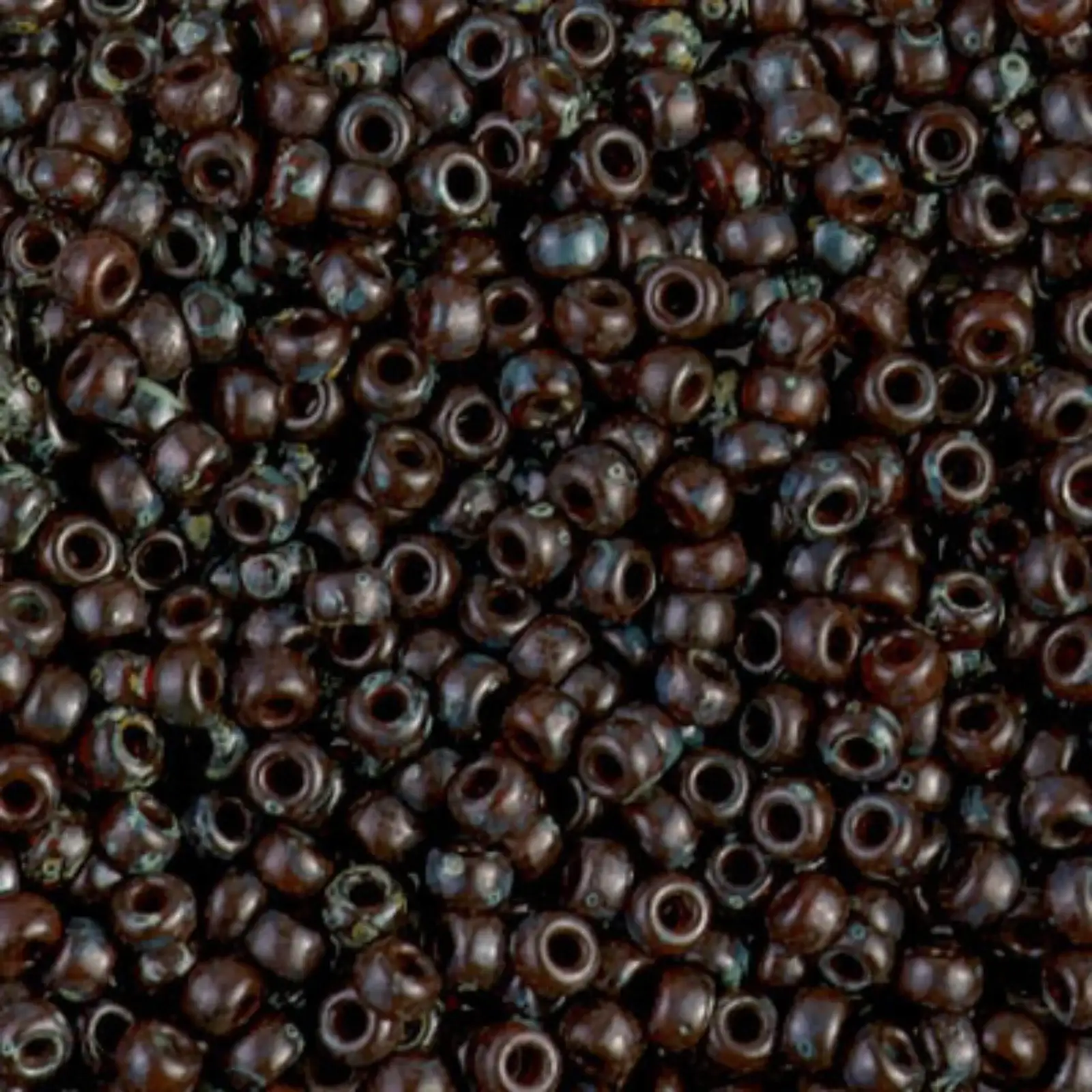 Miyuki 8/0 Seed Beads, 8-4503, Picasso Transparent Red Brown, 10g