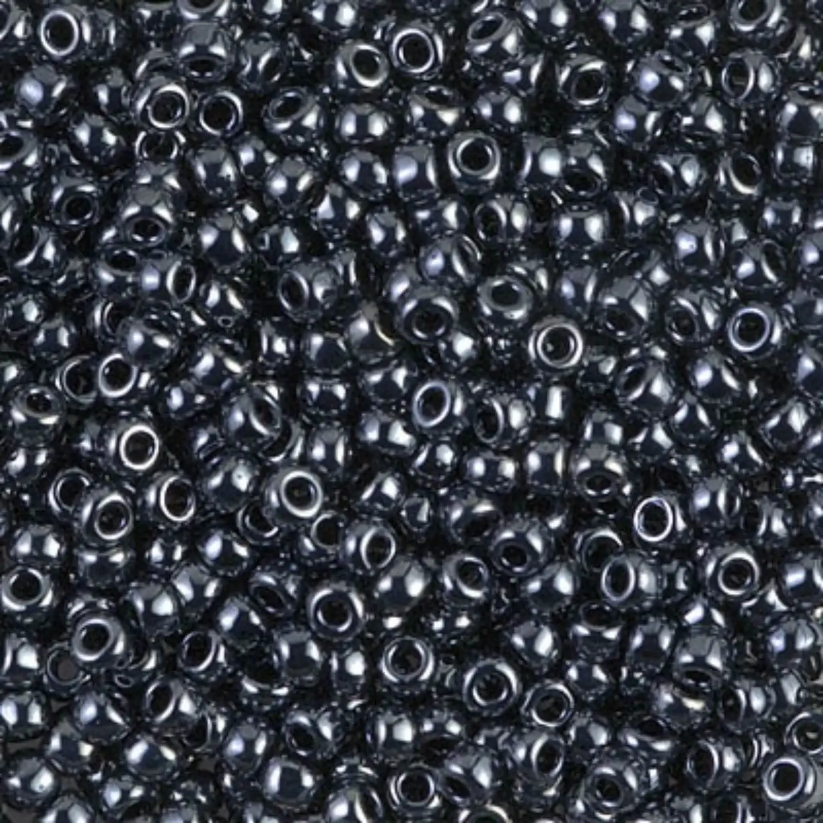 Miyuki 8/0 Seed Beads, 8-451, Gunmetal, 10g