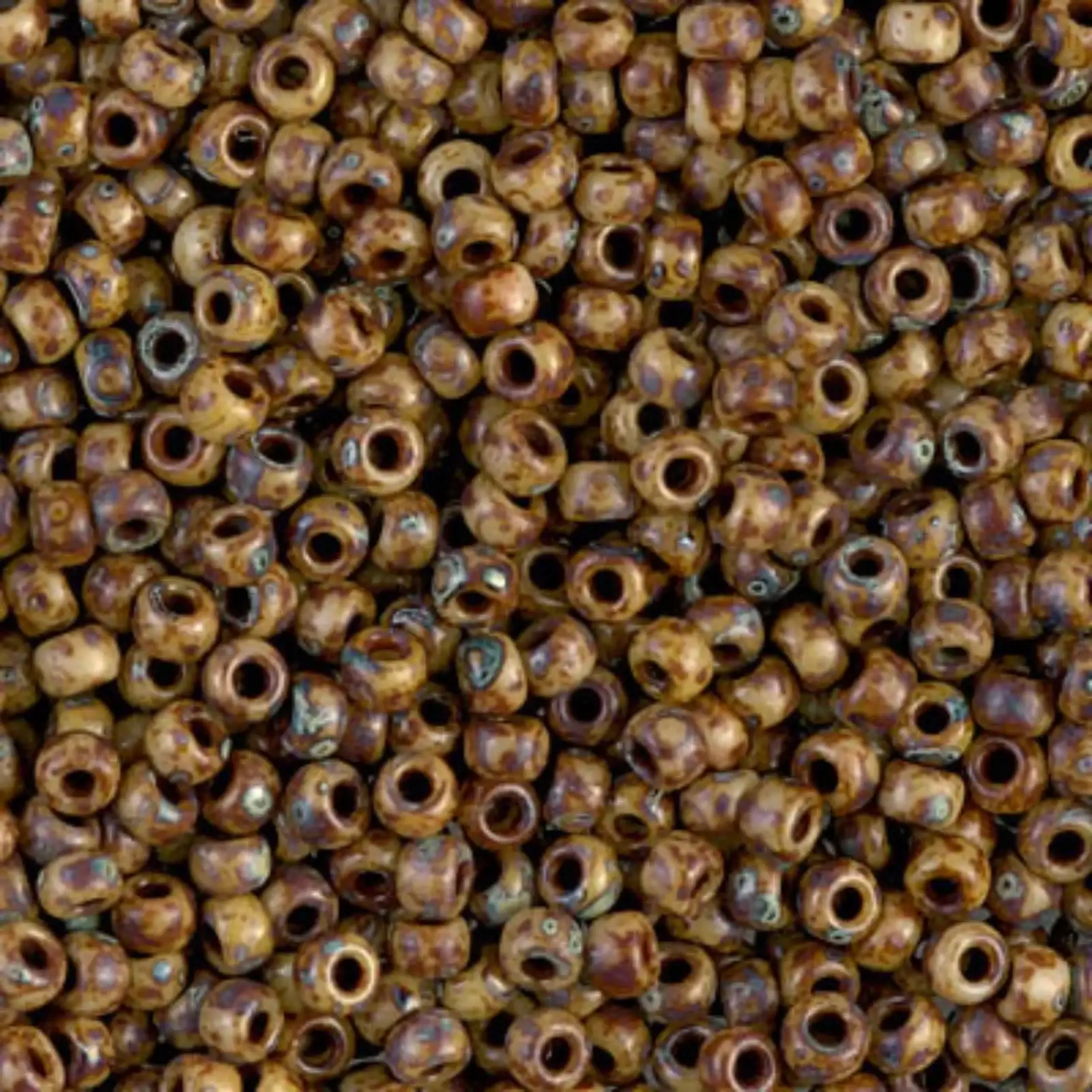 Miyuki 8/0 Seed Beads, 8-4517, Picasso Tan, 10g