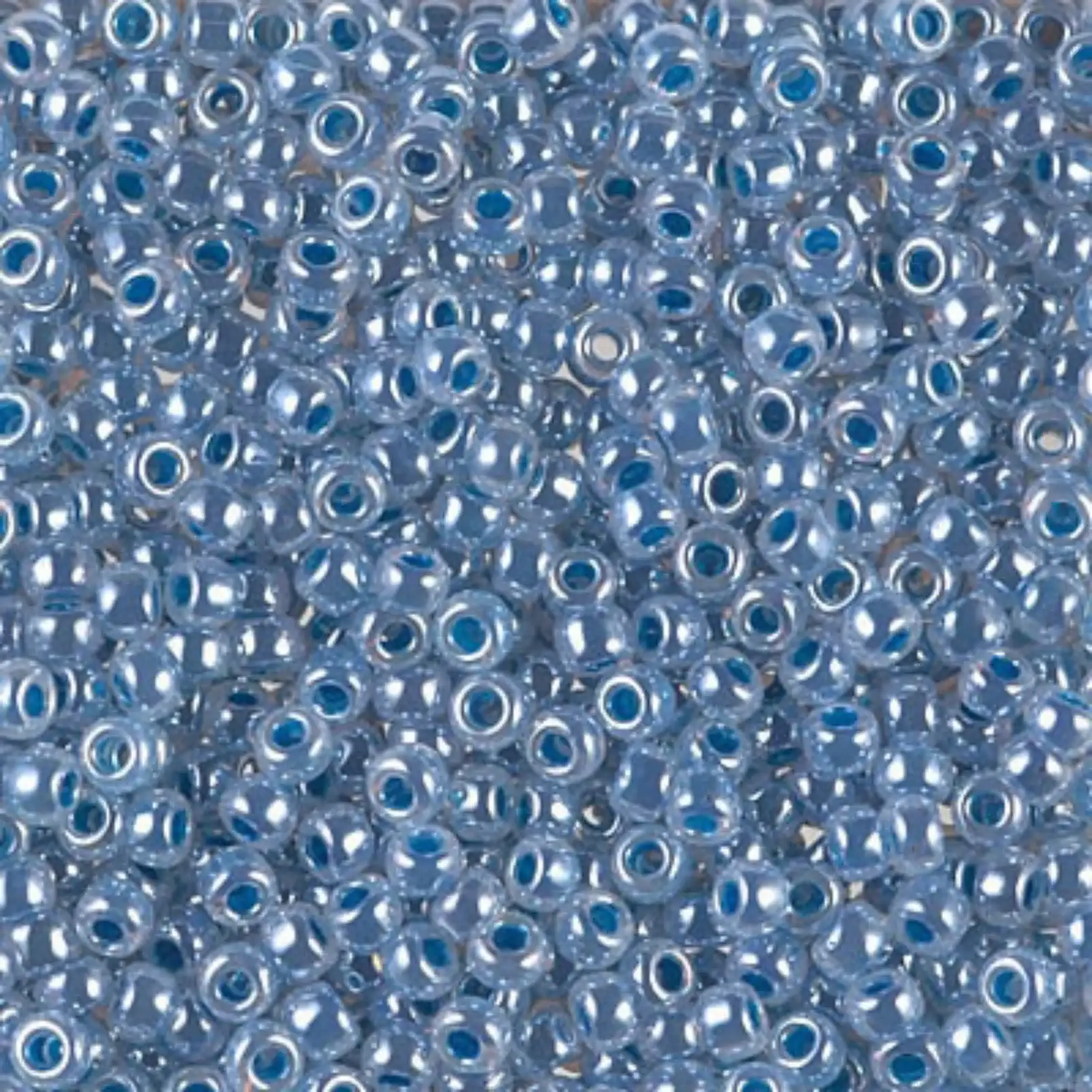 Miyuki 8/0 Seed Beads, 8-545, Dark Sky Blue Ceylon, 10g