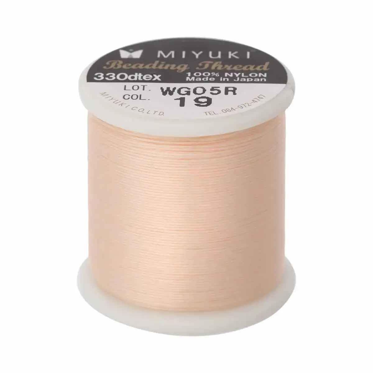 Miyuki Beading Thread, 55 Yards, Baby Pink