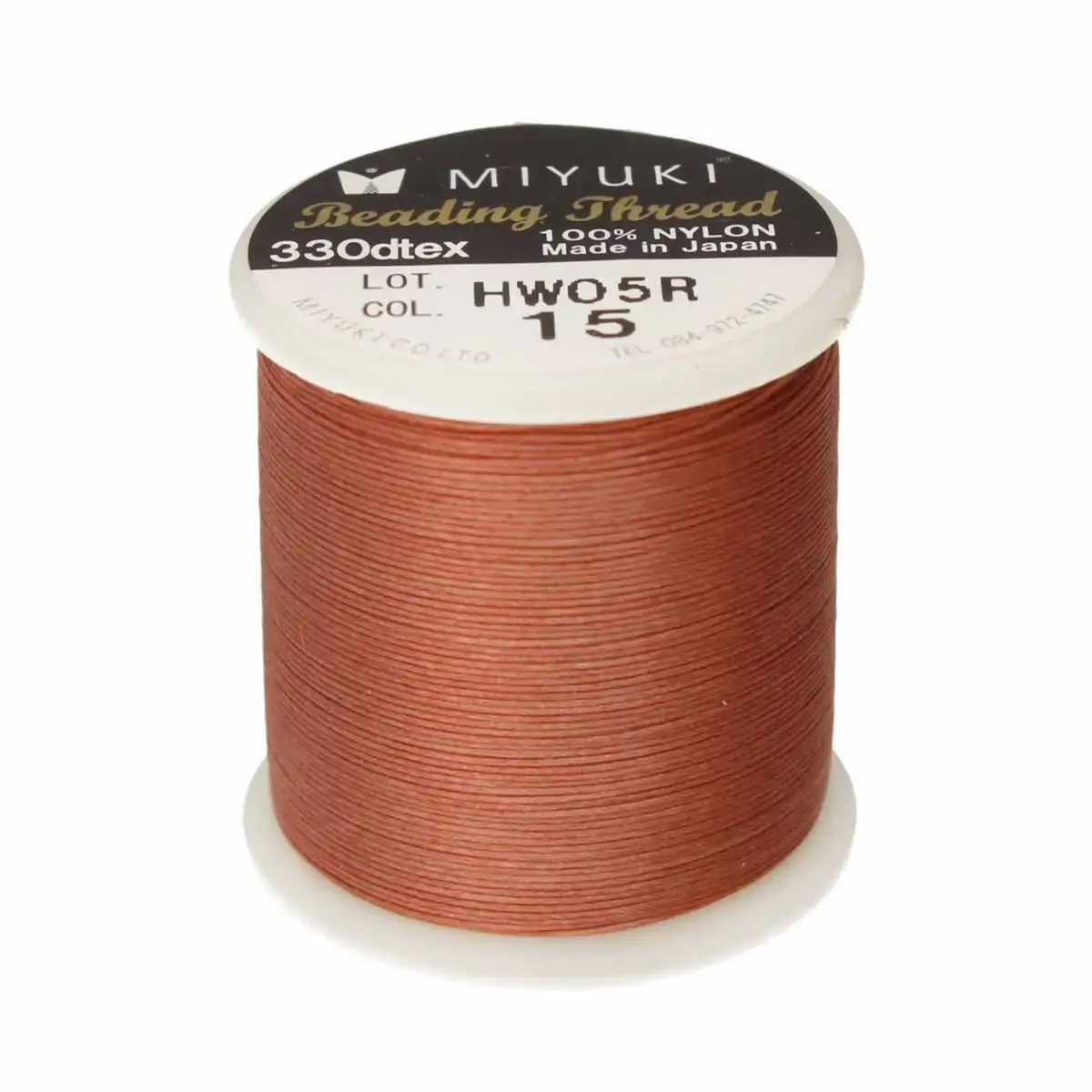 Miyuki Beading Thread, 55 Yards, Nutmeg