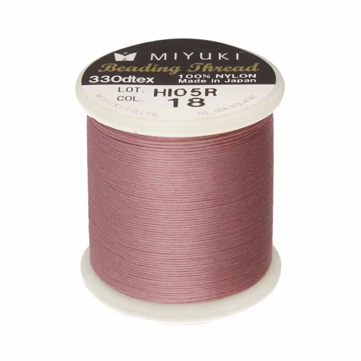 Miyuki Beading Thread, 55 Yards, Rose