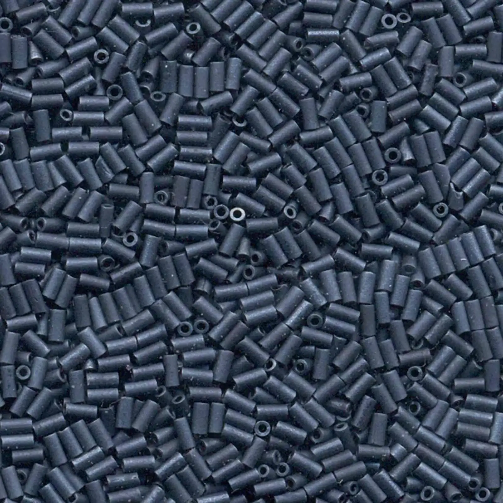Miyuki Bugles #1 Size, 3mm, BGL1-2001, Matte Gunmetal, 10g
