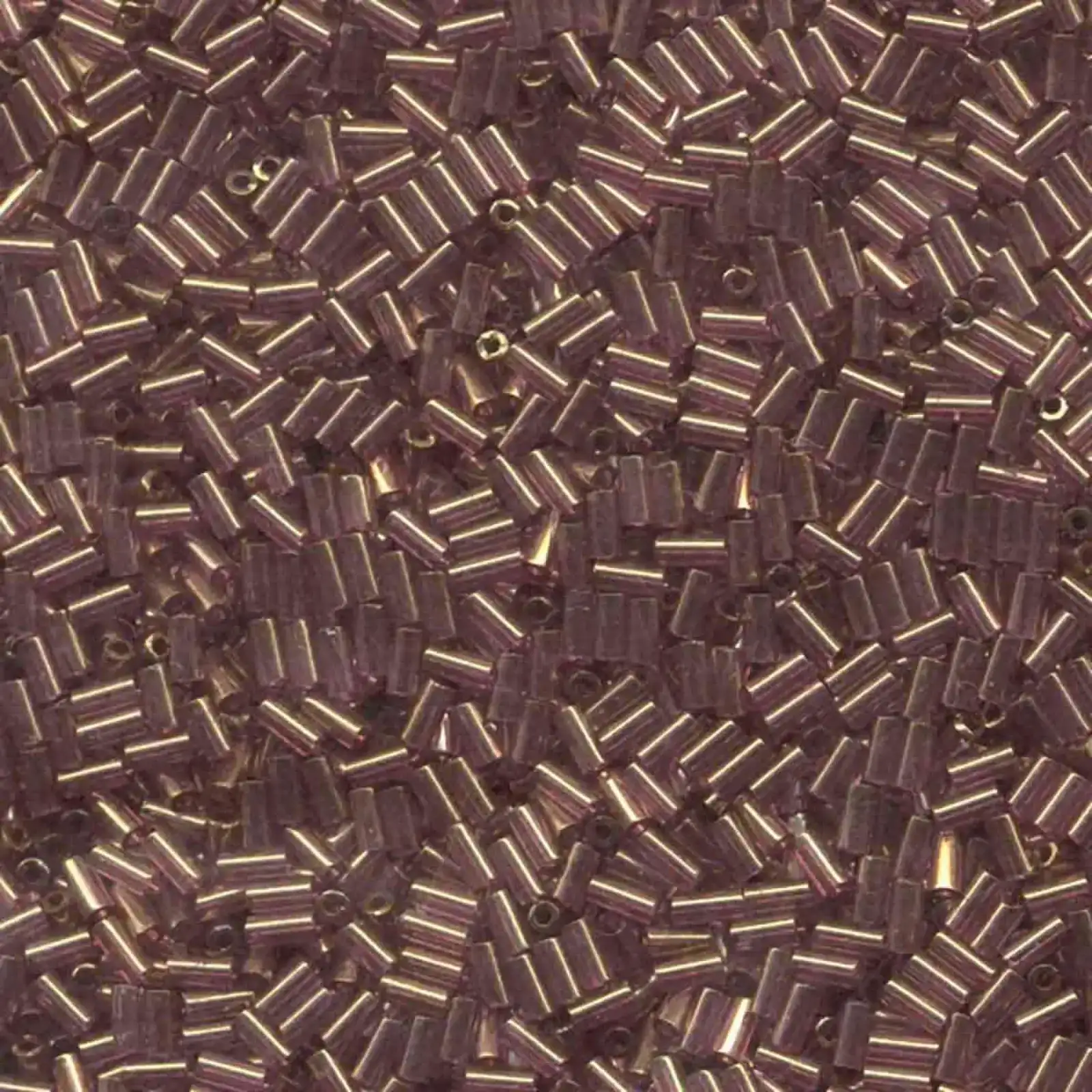 Miyuki Bugles #1 Size, 3mm, BGL1-2441, Gold Luster Amethyst, 10g