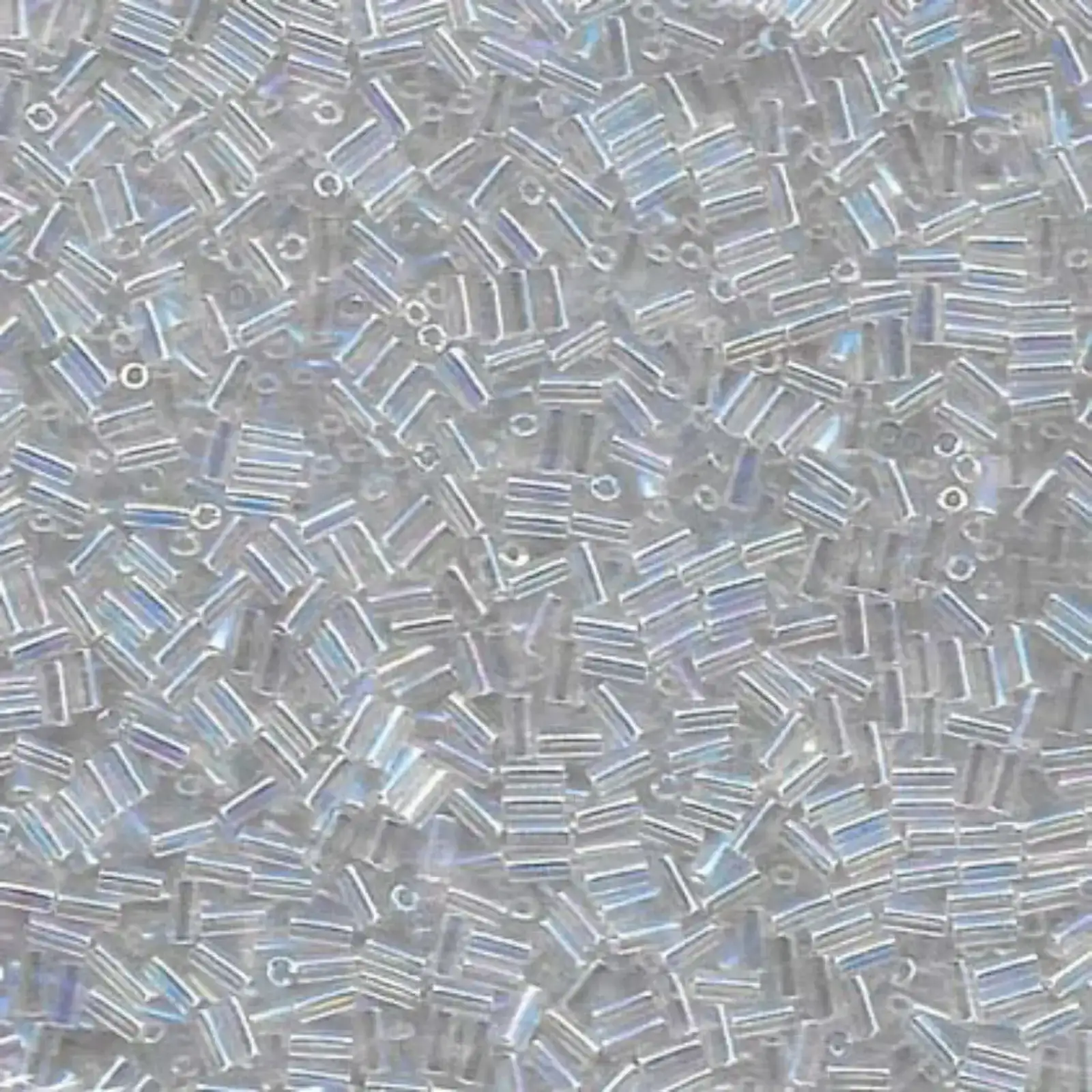 Miyuki Bugles #1 Size, 3mm, BGL1-250, Crystal AB, 10g