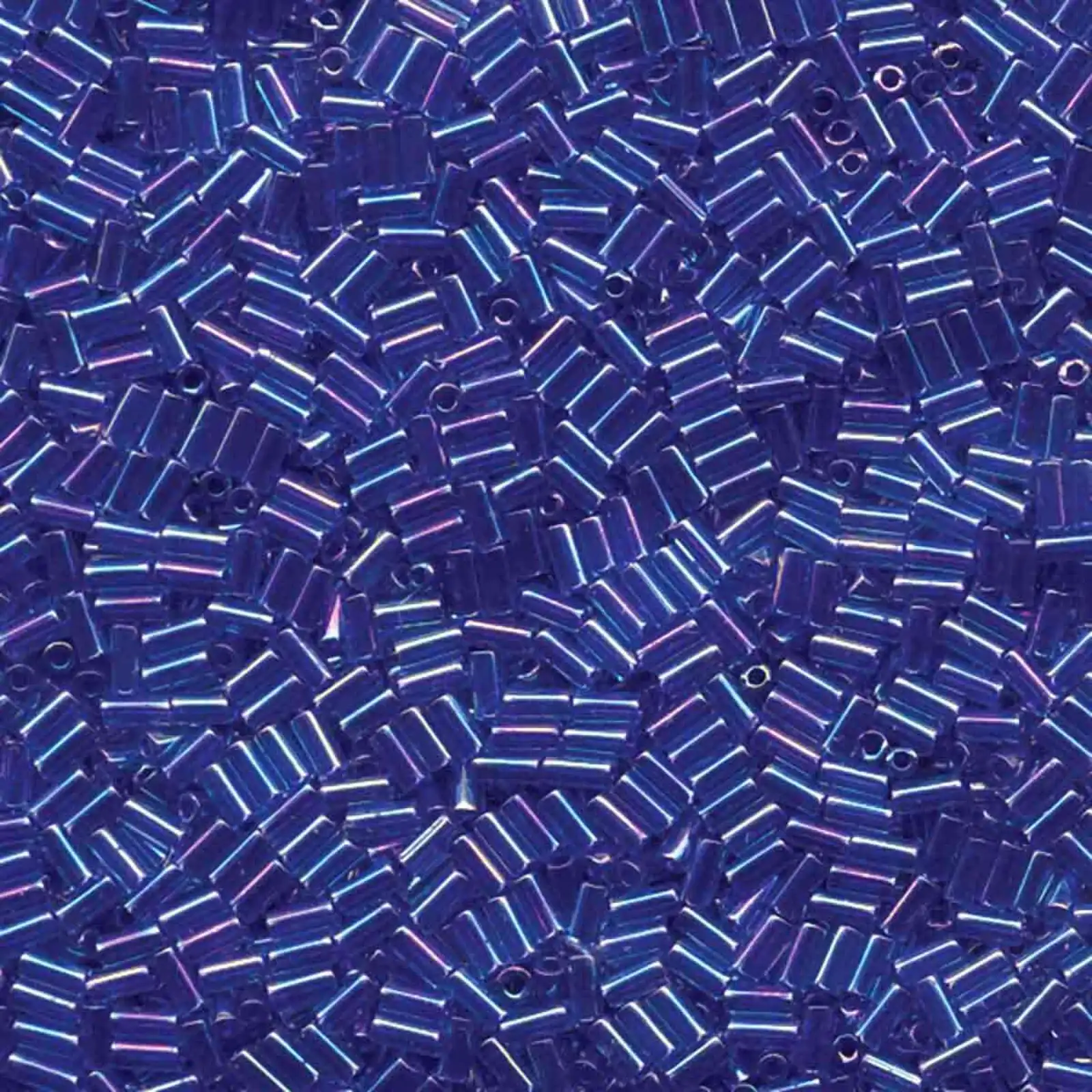Miyuki Bugles #1 Size, 3mm, BGL1-353, Cobalt Lined Sapphire AB, 10g