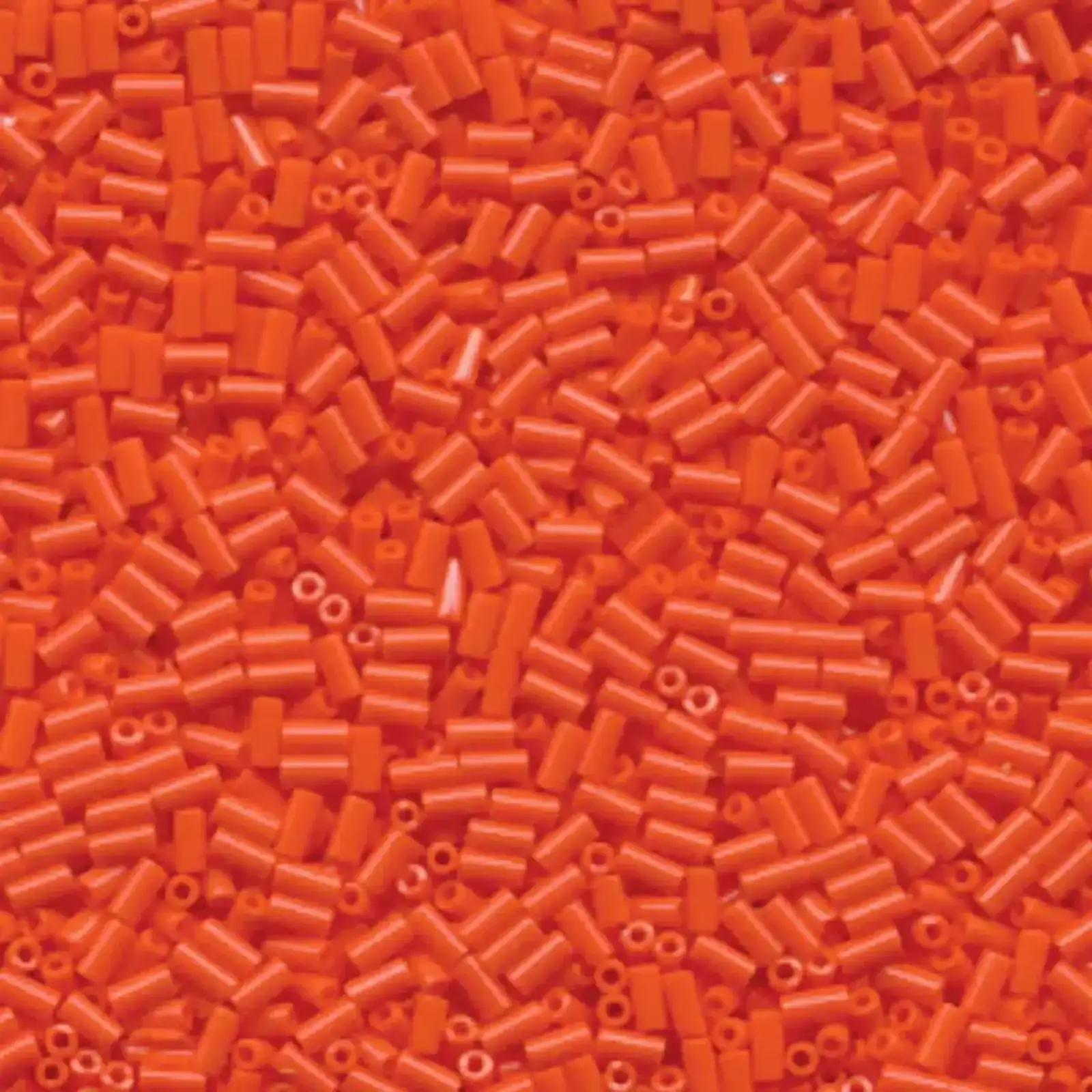 Miyuki Bugles #1 Size, 3mm, BGL1-406, Opaque Orange, 10g