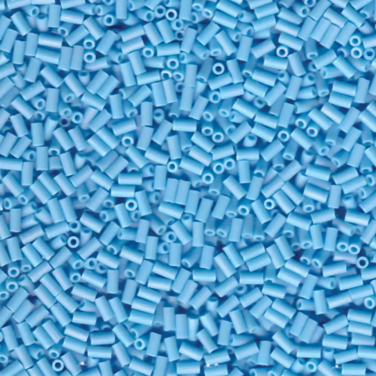 Miyuki Bugles #1 Size, 3mm, BGL1-413FR, Matte Turquoise AB, 10g