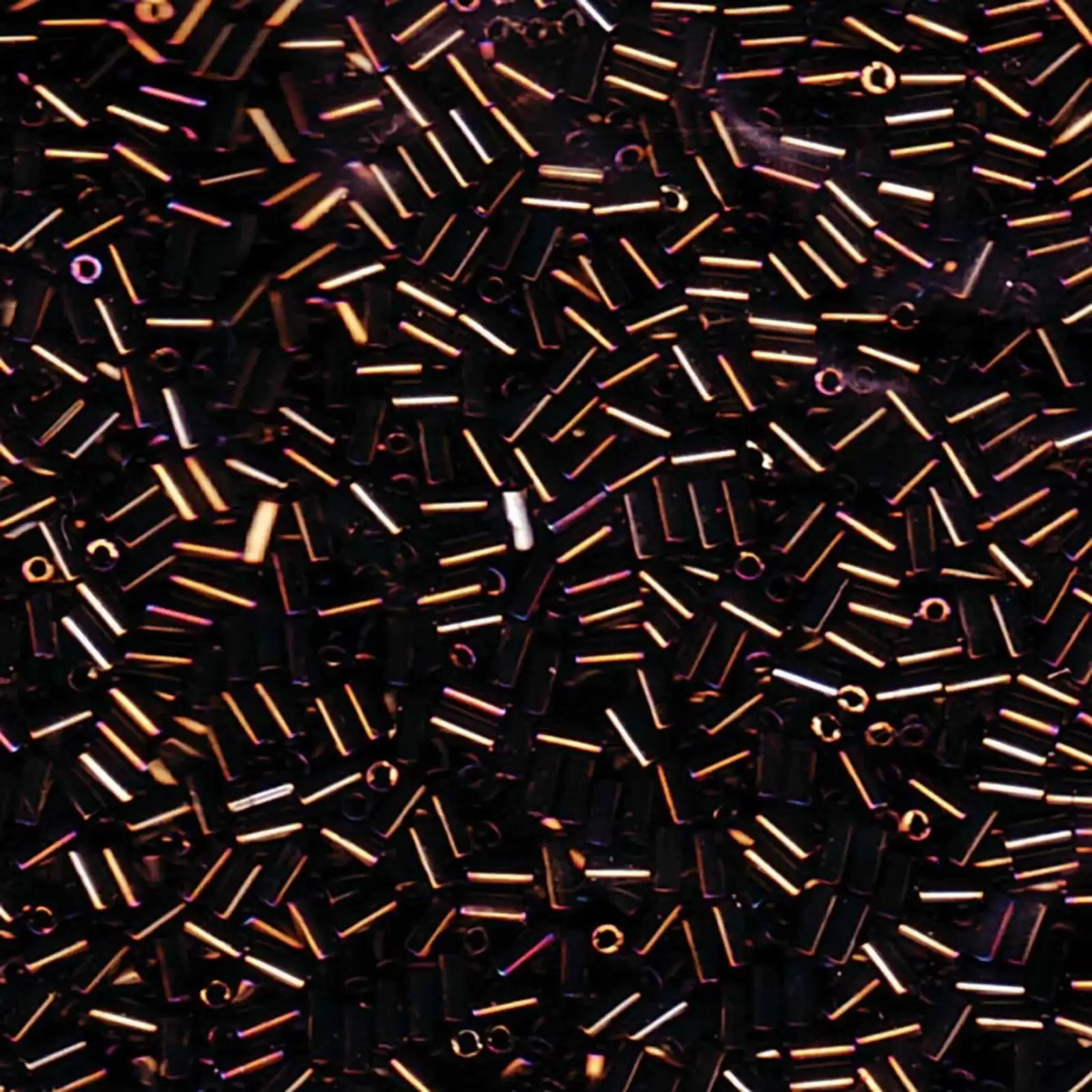 Miyuki Bugles #1 Size, 3mm, BGL1-458, Metallic Brown Iris, 10g