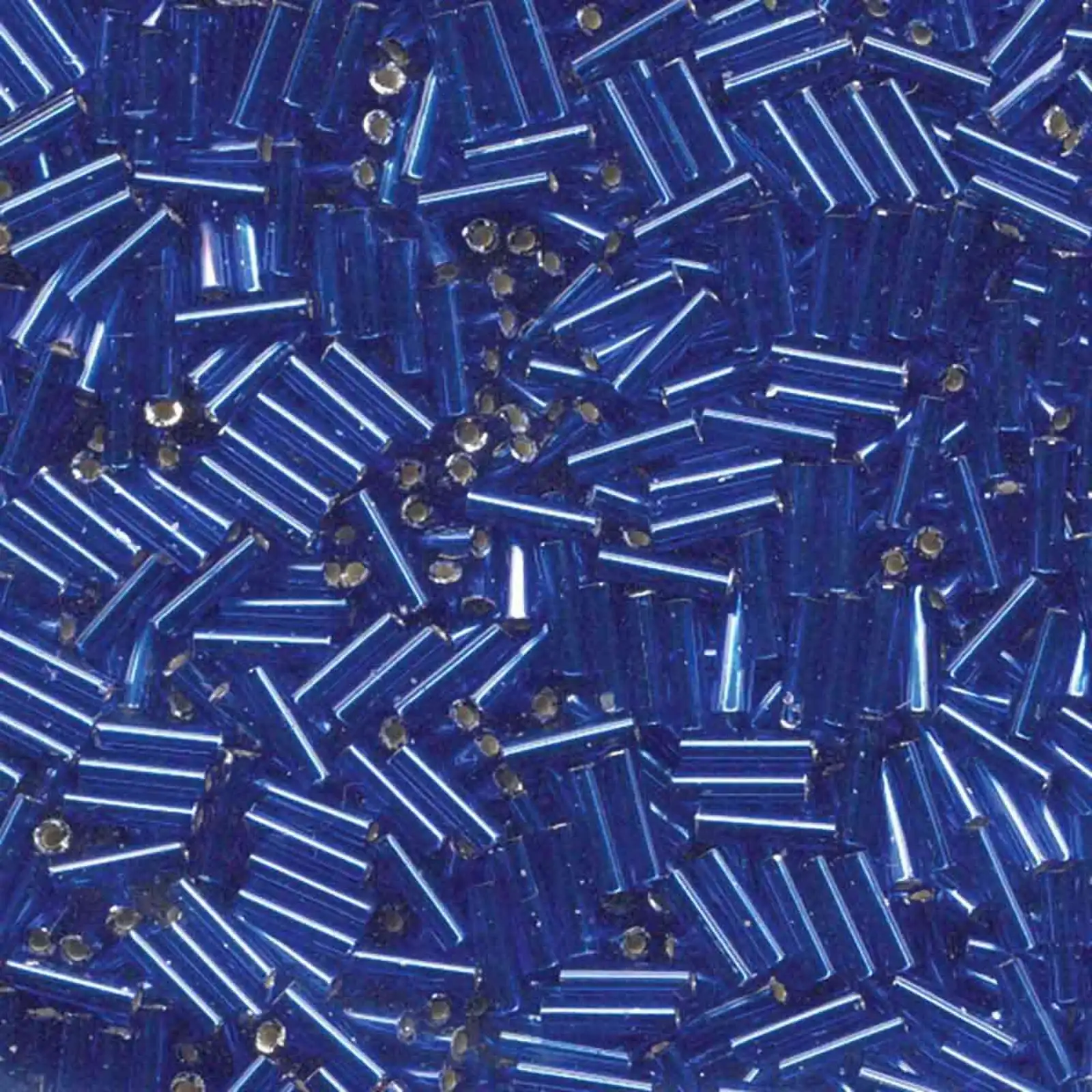 Miyuki Bugles #2 Size, 6mm, BGL2-048, Silver Lined Dark Sapphire, 10g