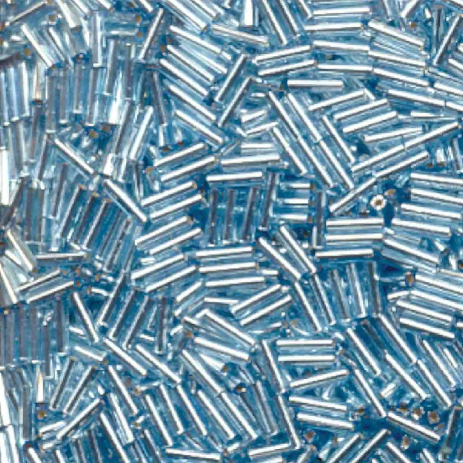 Miyuki Bugles #2 Size, 6mm, BGL2-066, Silver Lined Light Blue, 10g