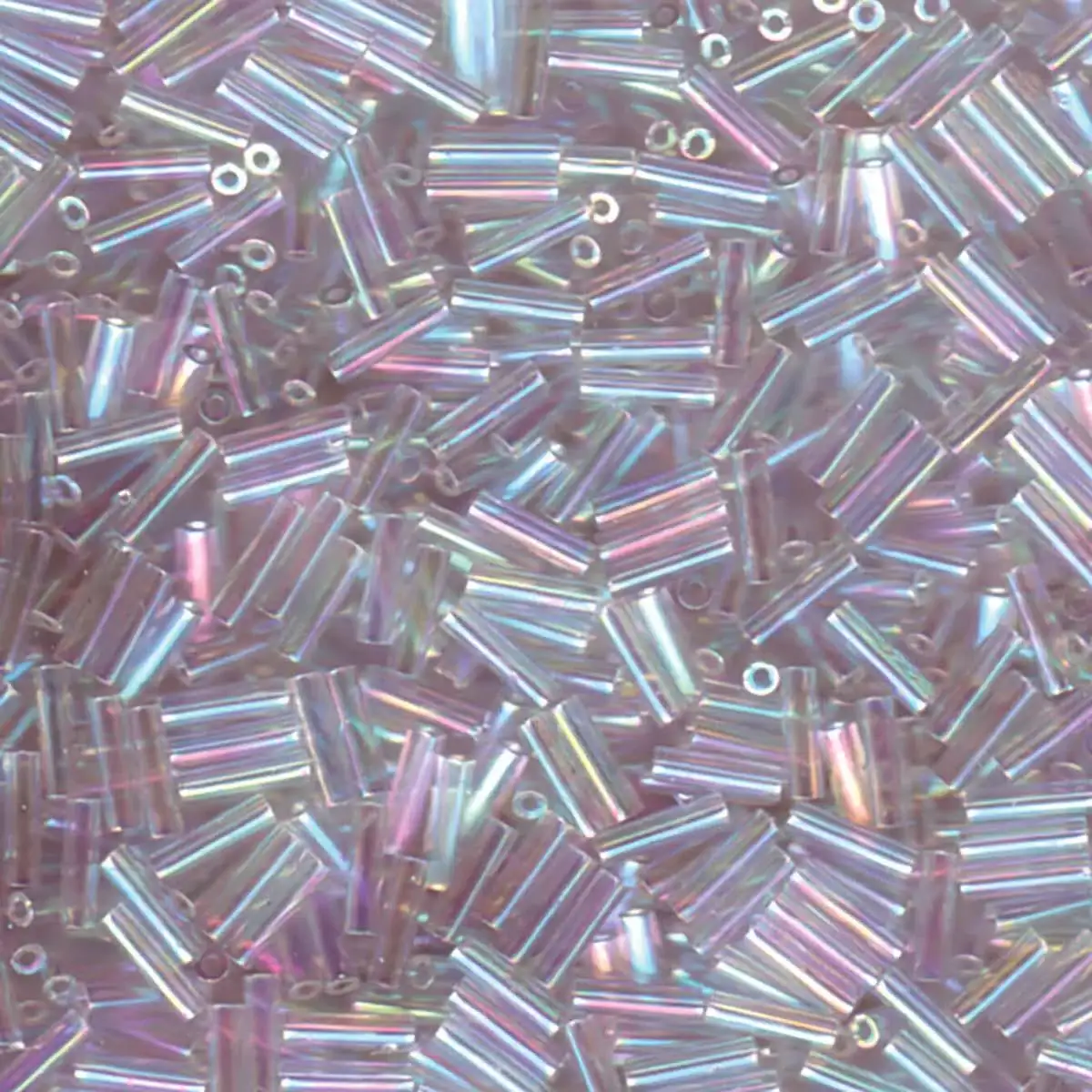 Miyuki Bugles #2 Size, 6mm, BGL2-250, Crystal AB, 10g