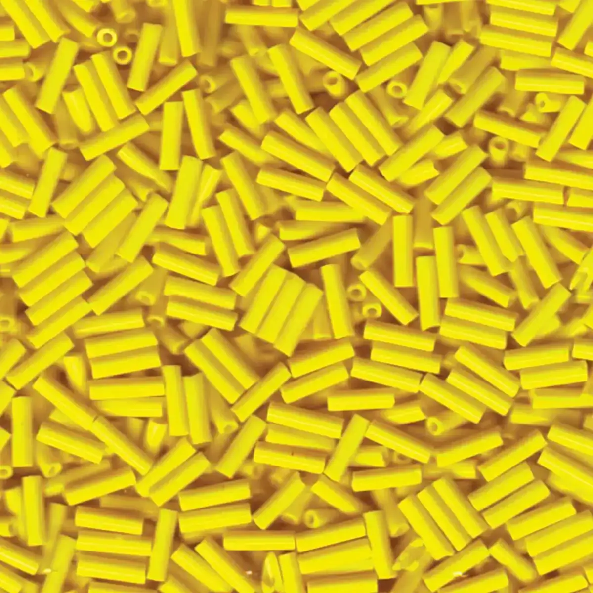 Miyuki Bugles #2 Size, 6mm, BGL2-404, Opaque Yellow, 10g