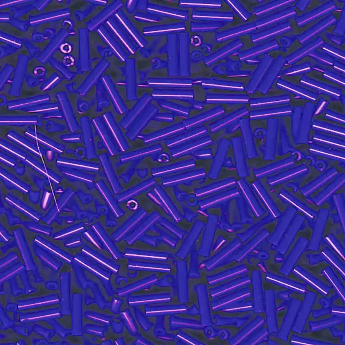 Miyuki Bugles #2 Size, 6mm, BGL2-414, Opaque Cobalt, 10g