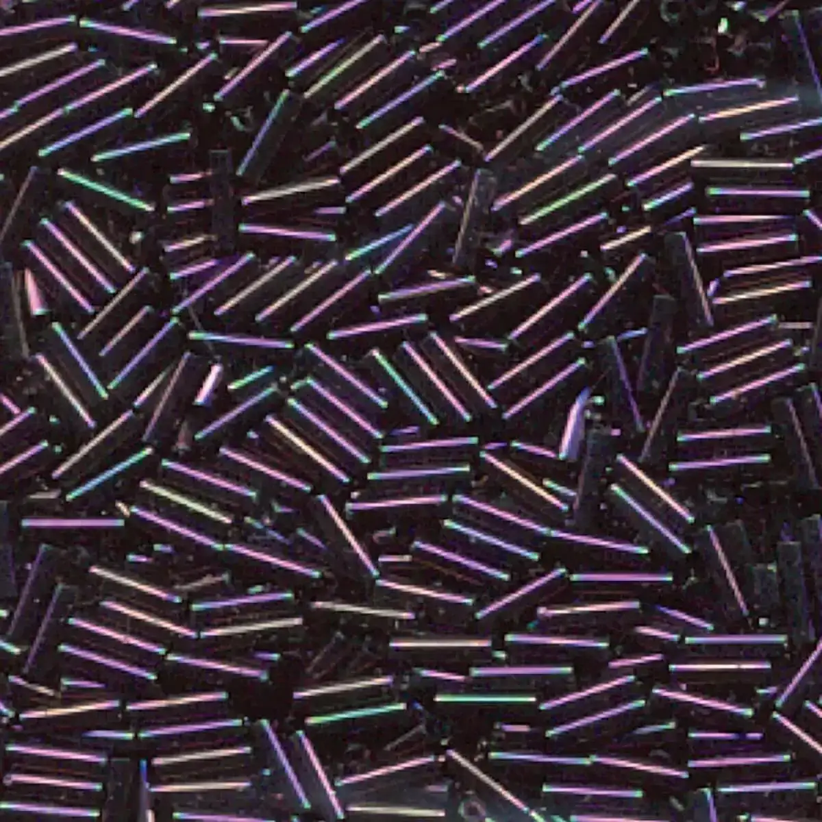 Miyuki Bugles #2 Size, 6mm, BGL2-454, Metallic Purple Iris, 10g