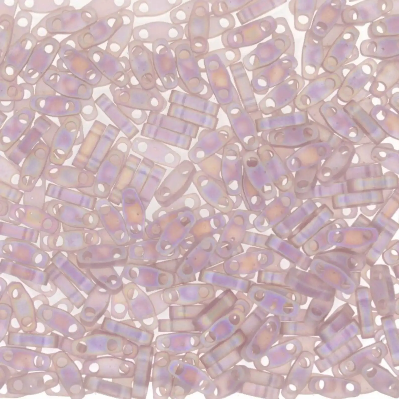 Miyuki Quarter Tila Beads, QTL-142FR, Smoky Amethyst Transparent Matte AB, 5g
