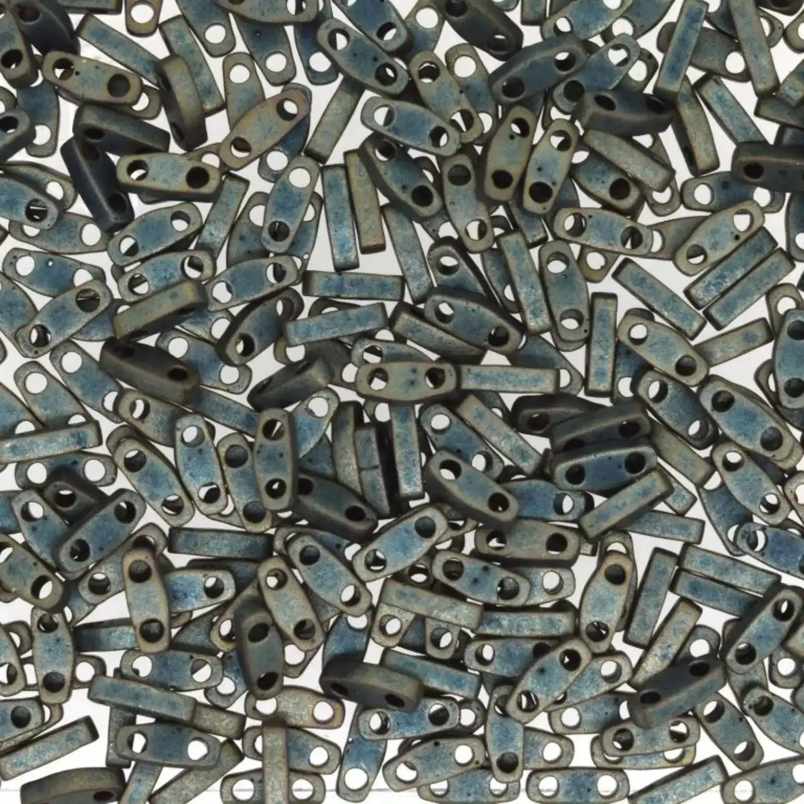 Miyuki Quarter Tila Beads, QTL-2008, Patina Metallic Matte, 5g