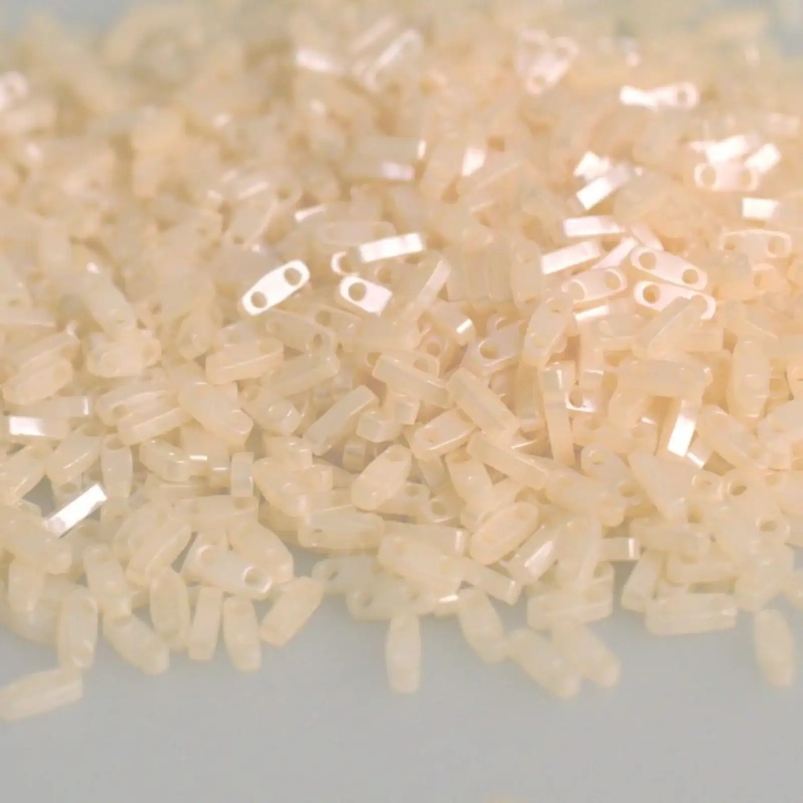 Miyuki Quarter Tila Beads, QTL-2365, Antique Lace Ceylon, 5g