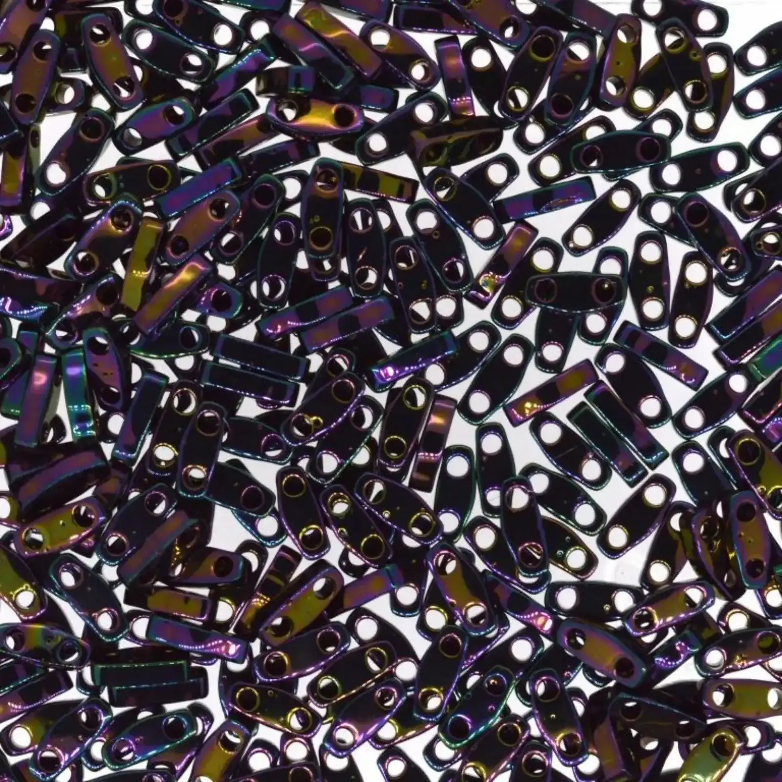 Miyuki Quarter Tila Beads, QTL-454, Metallic Purple Iris, 5g
