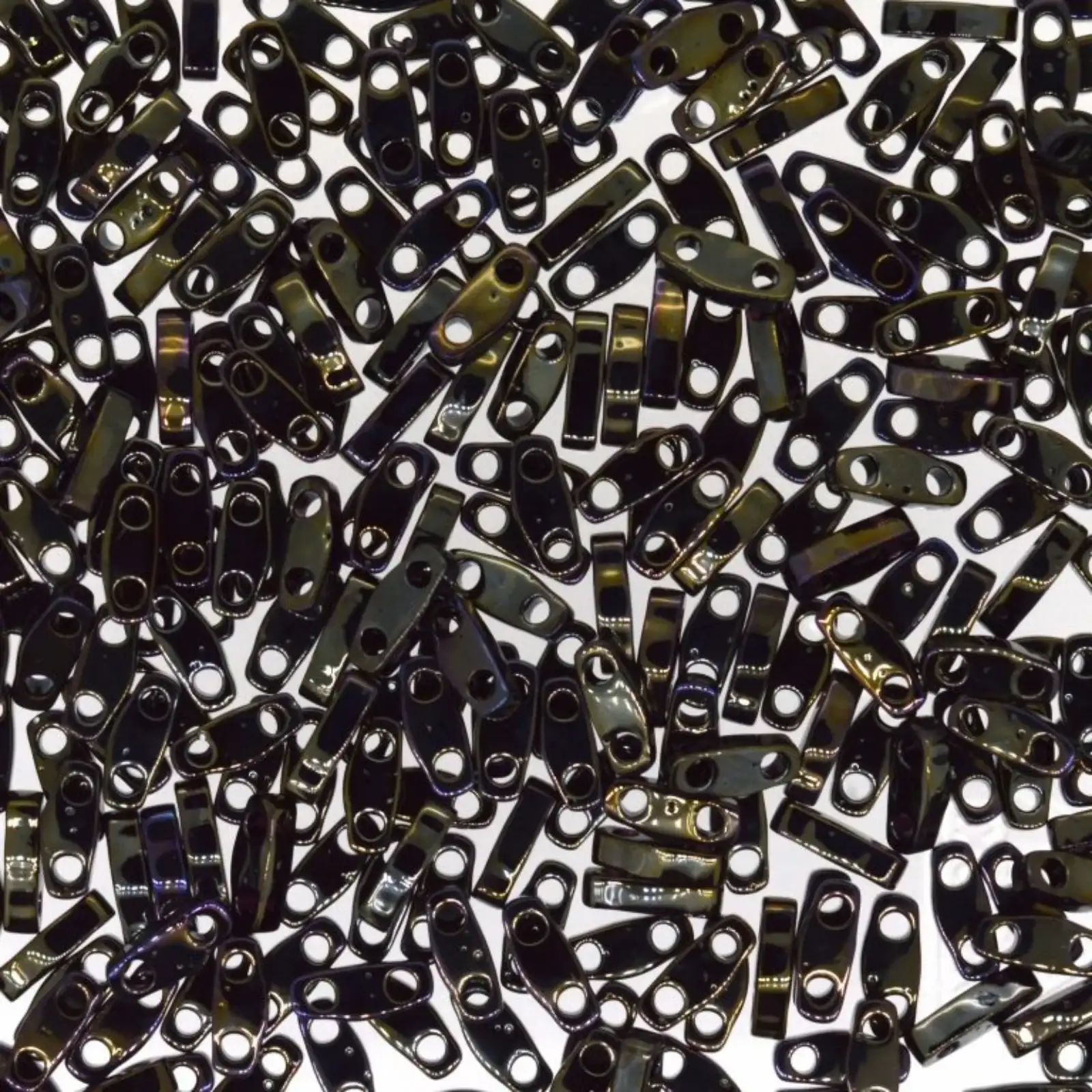 Miyuki Quarter Tila Beads, QTL-458, Metallic Brown Iris, 5g