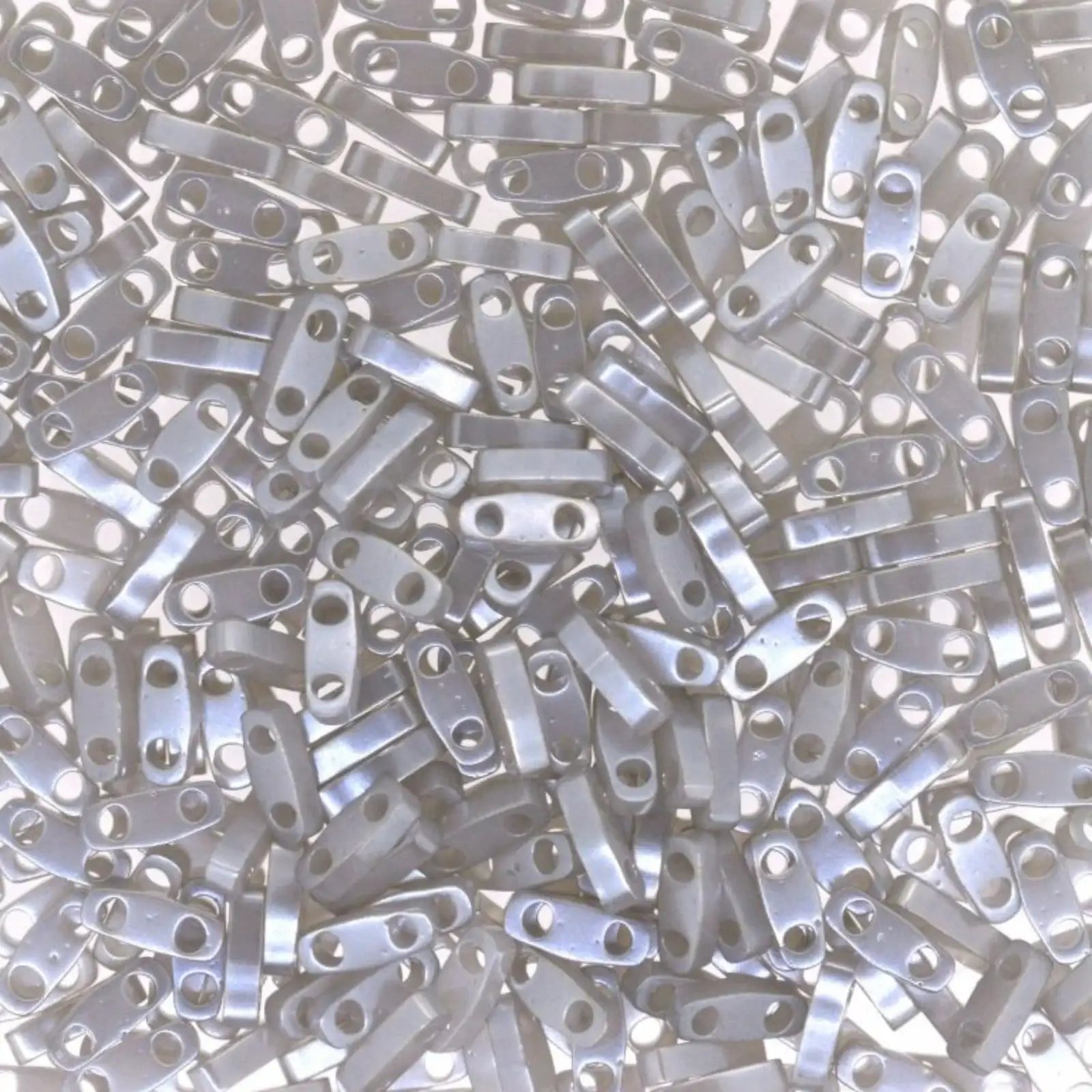 Miyuki Quarter Tila Beads, QTL-526, Grey Ceylon, 5g