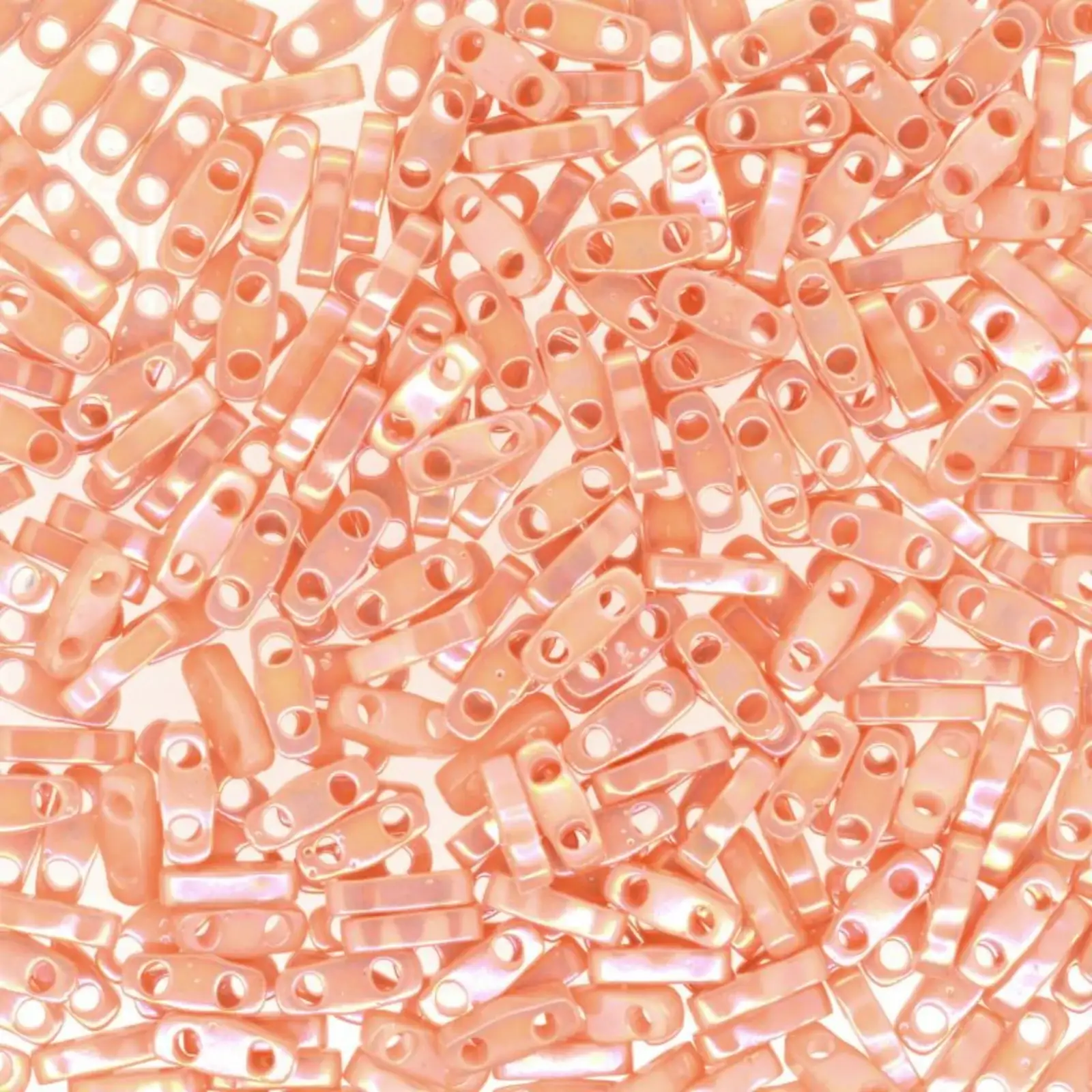 Miyuki Quarter Tila Beads, QTL-596, Semi-Matte Opaque Salmon, 5g