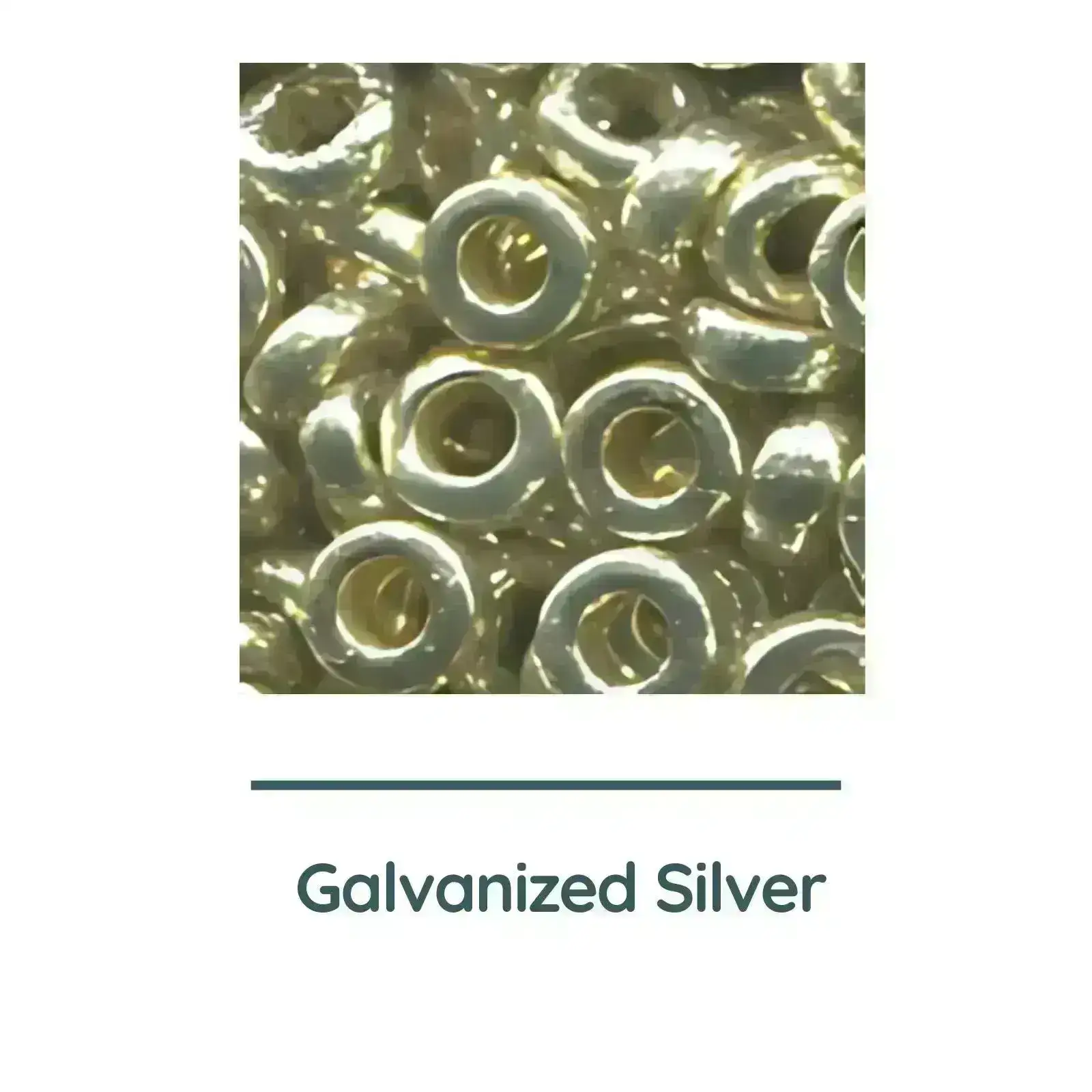 Miyuki Spacer Beads, 2.2x1mm, 7g Tube, Galvanized Silver - Image 2